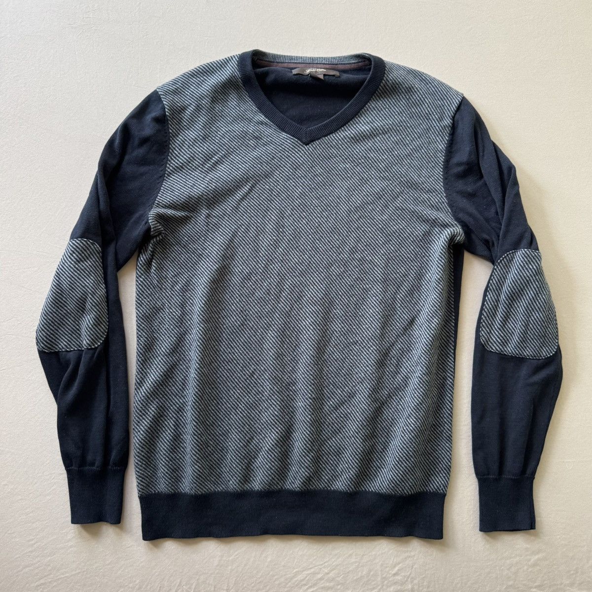 Tasso Elba Tasso Elba Cotton Colorblock V-neck sweater Size US S / EU 44-46 / 1 - 1 Thumbnail