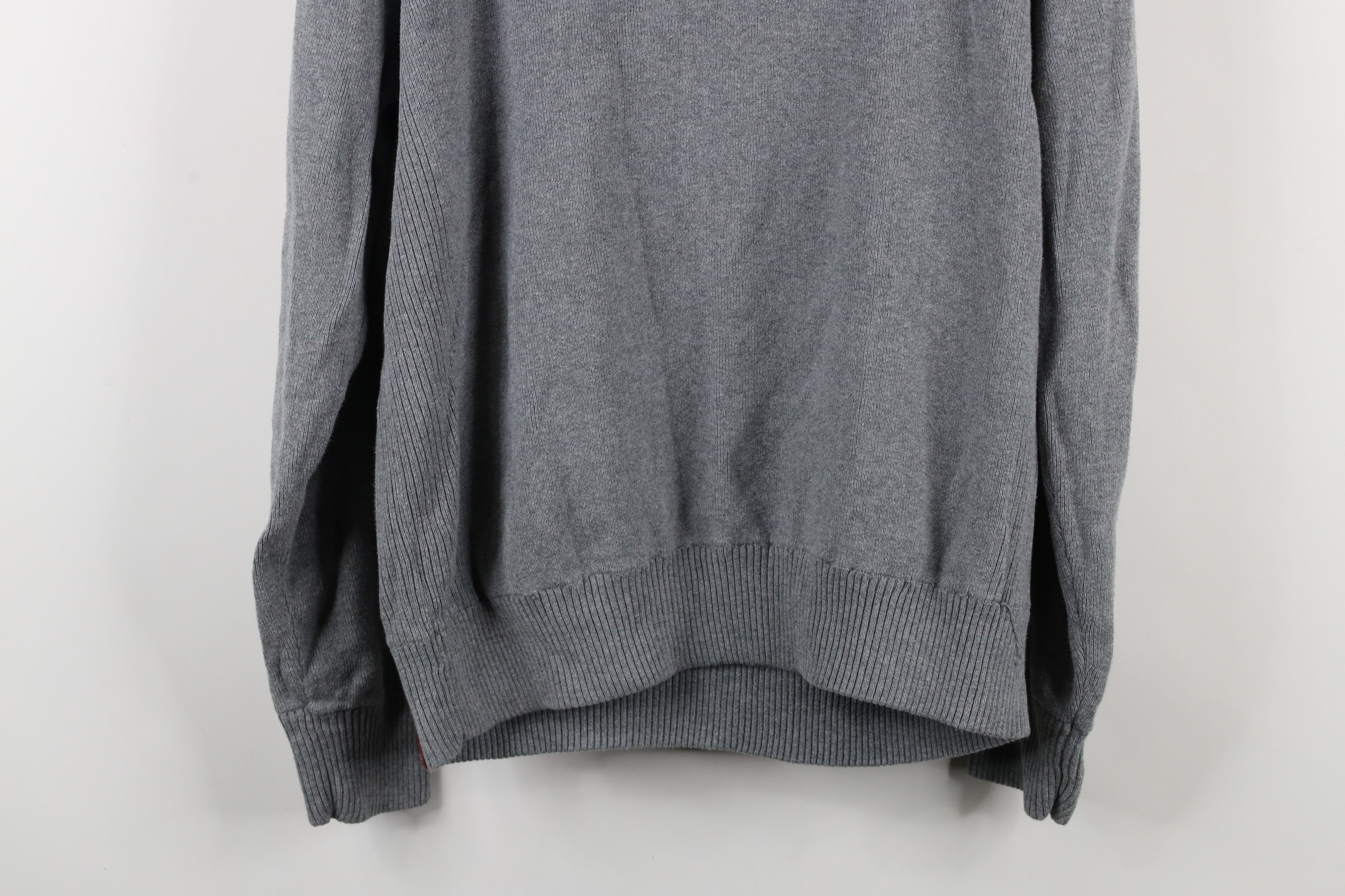 Levi's × Vintage Vintage Y2K Levis Cotton Ribbed Knit Crewneck Sweater Gray Size US L / EU 52-54 / 3 - 10 Thumbnail