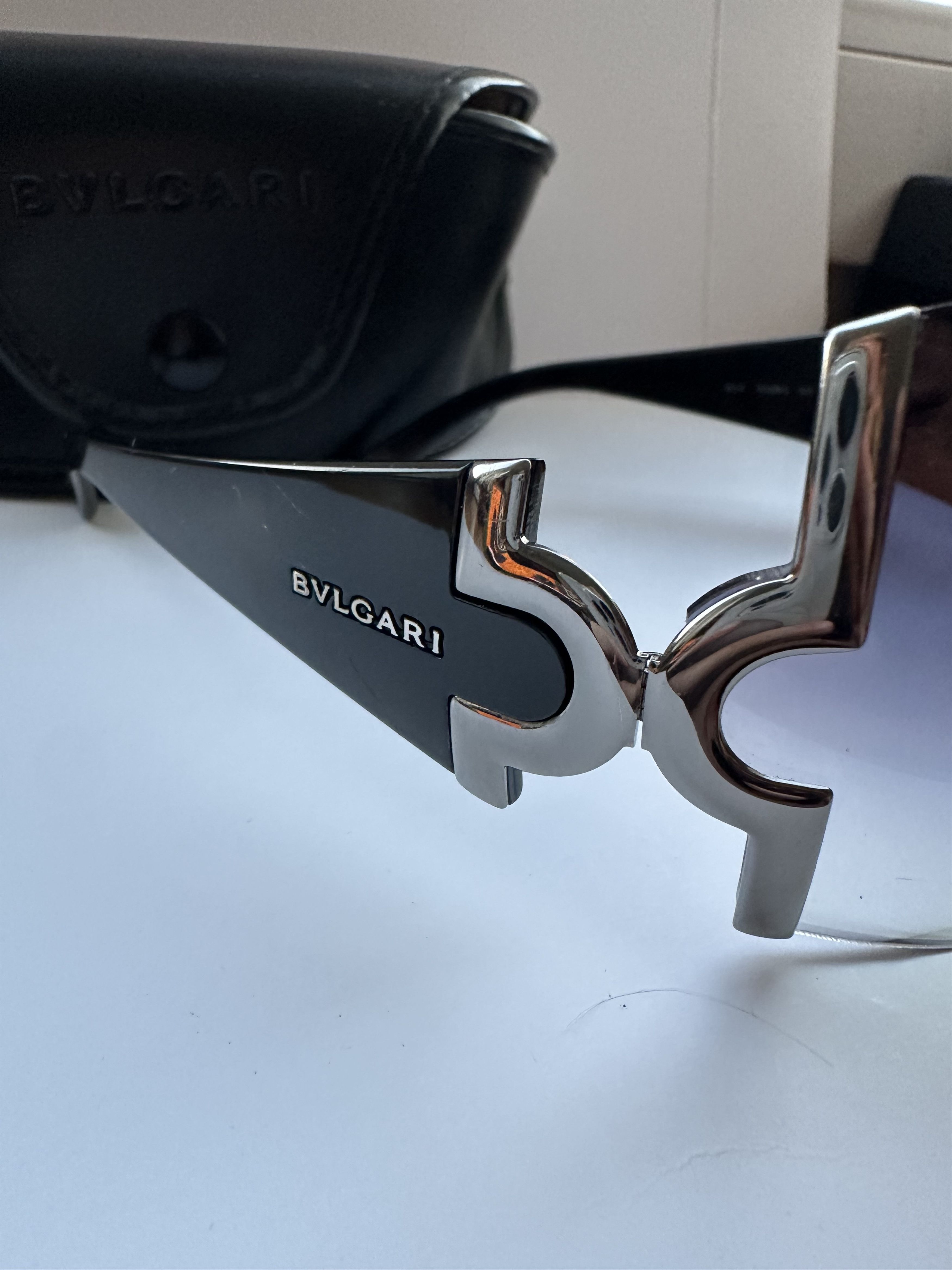 Bvlgari Bvlgari Overiszed Mask Sunglasses 654 Vintage Size ONE SIZE - 4 Thumbnail