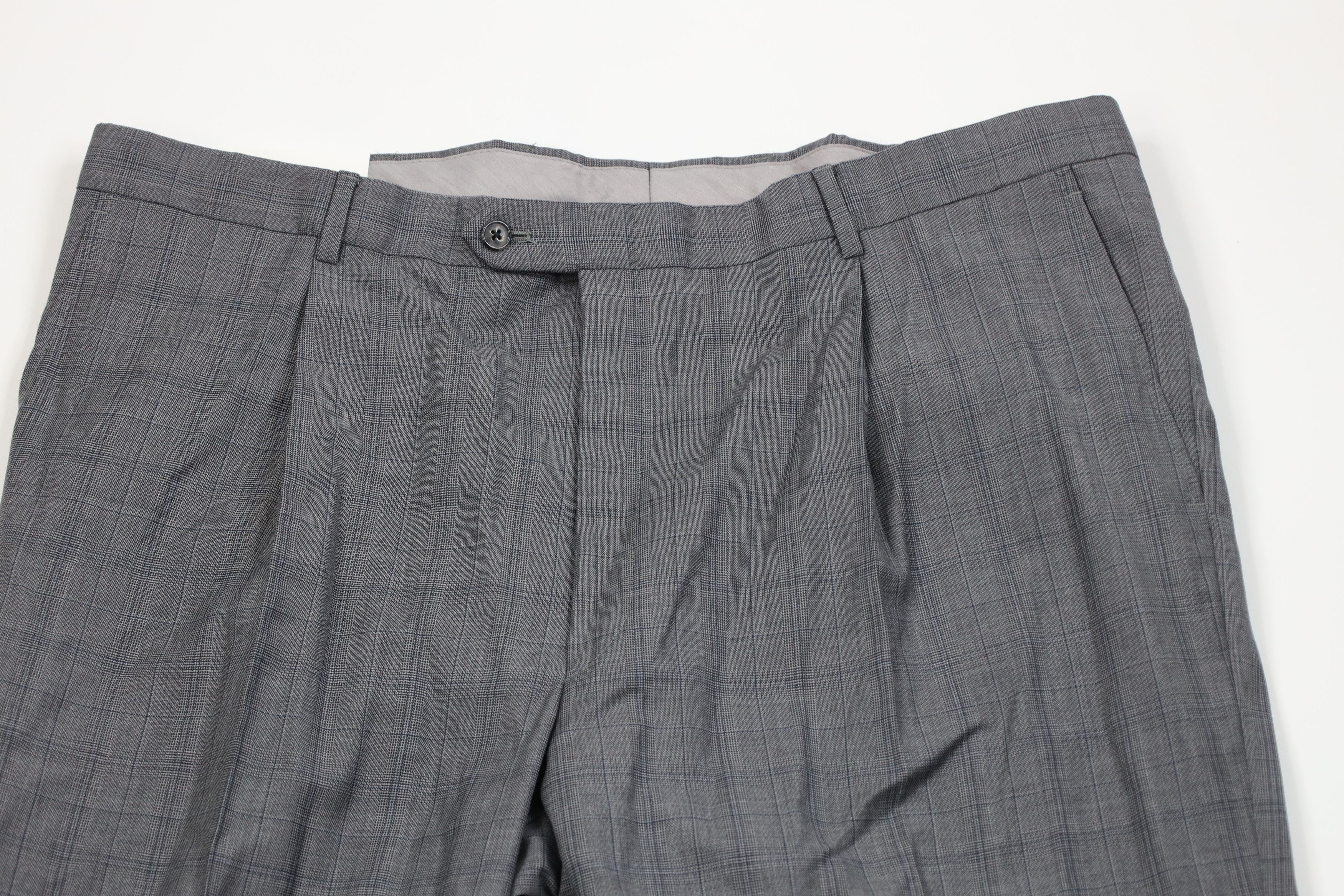 Vintage Deadstock Vintage Streetwear Wool Chino Pants Gray Plaid Size US 43 - 2 Thumbnail