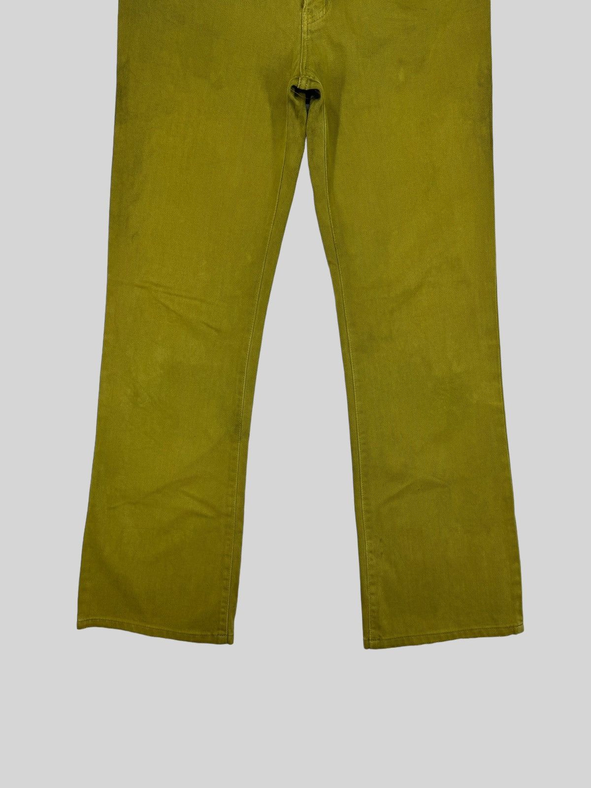 Japanese Brand FLARE BLUE BELL LADY WRANGLER GREEN BOOY CUT JEANS Size US 28 / EU 44 - 6 Thumbnail