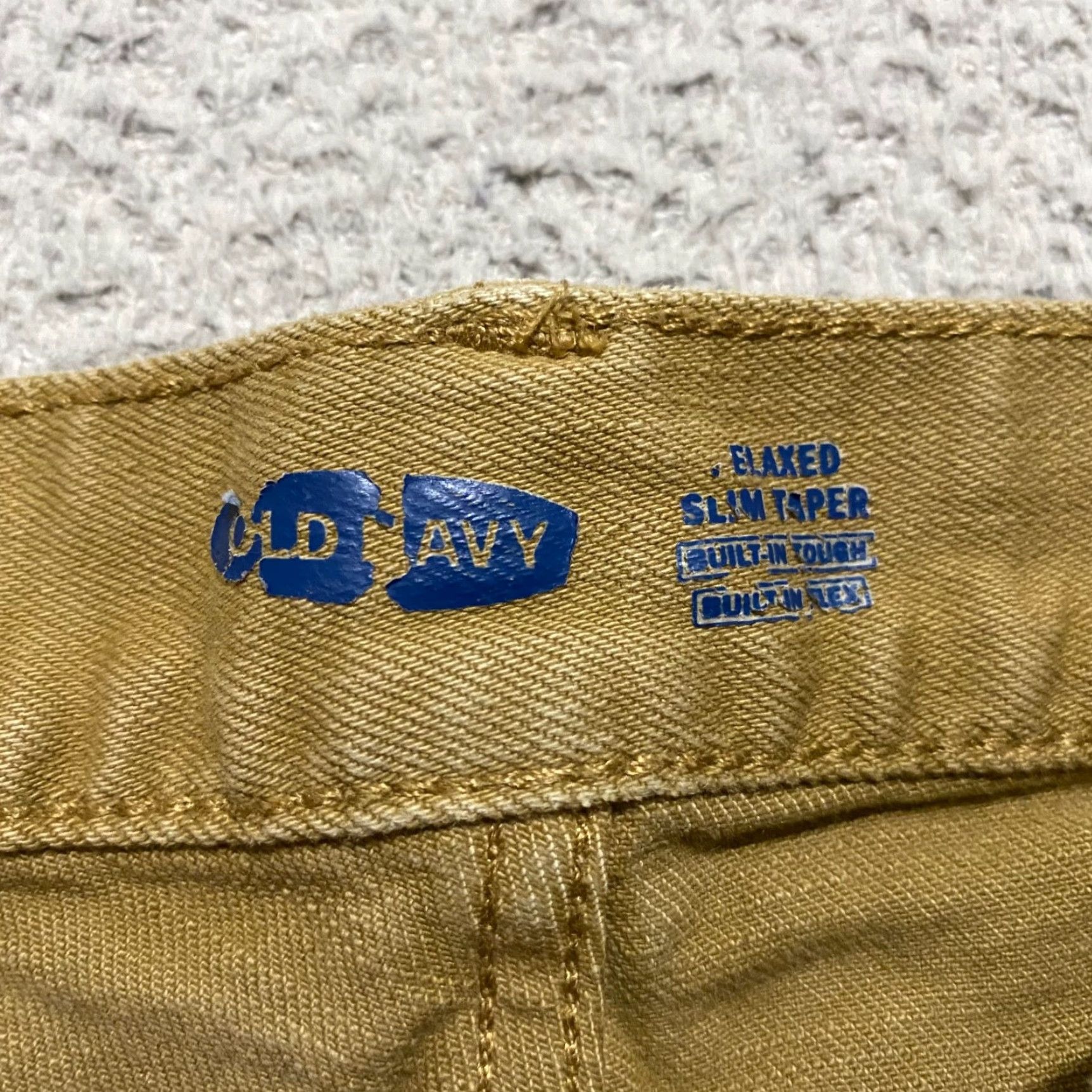 Old Navy Old Navy Jeans Mens 34x30 Beige Denim Tapered Mid Rise Relaxed Medium Wash Shirt Mens 34x30 Beige Denim Tapered Regular Jeans Size US 34 / EU 50 - 3 Thumbnail