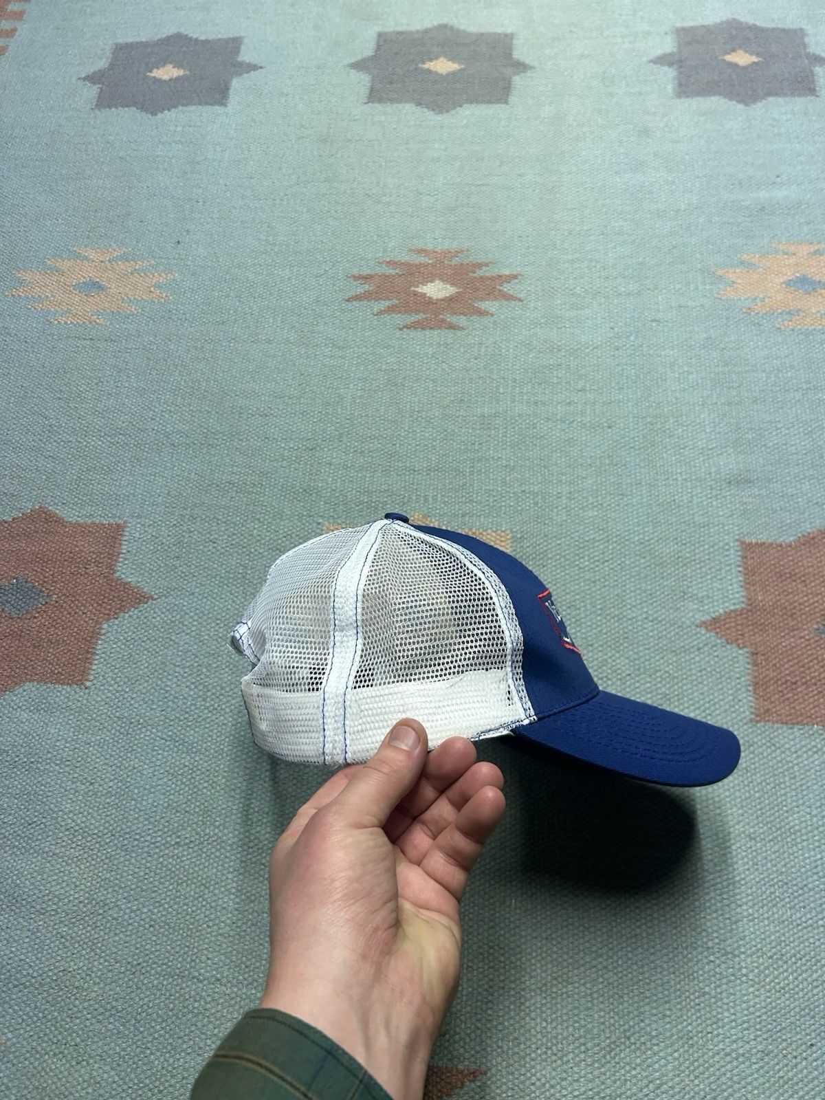 Vintage trucker hat Yellowstone National park Wyoming buffalo snap Size ONE SIZE - 8 Thumbnail