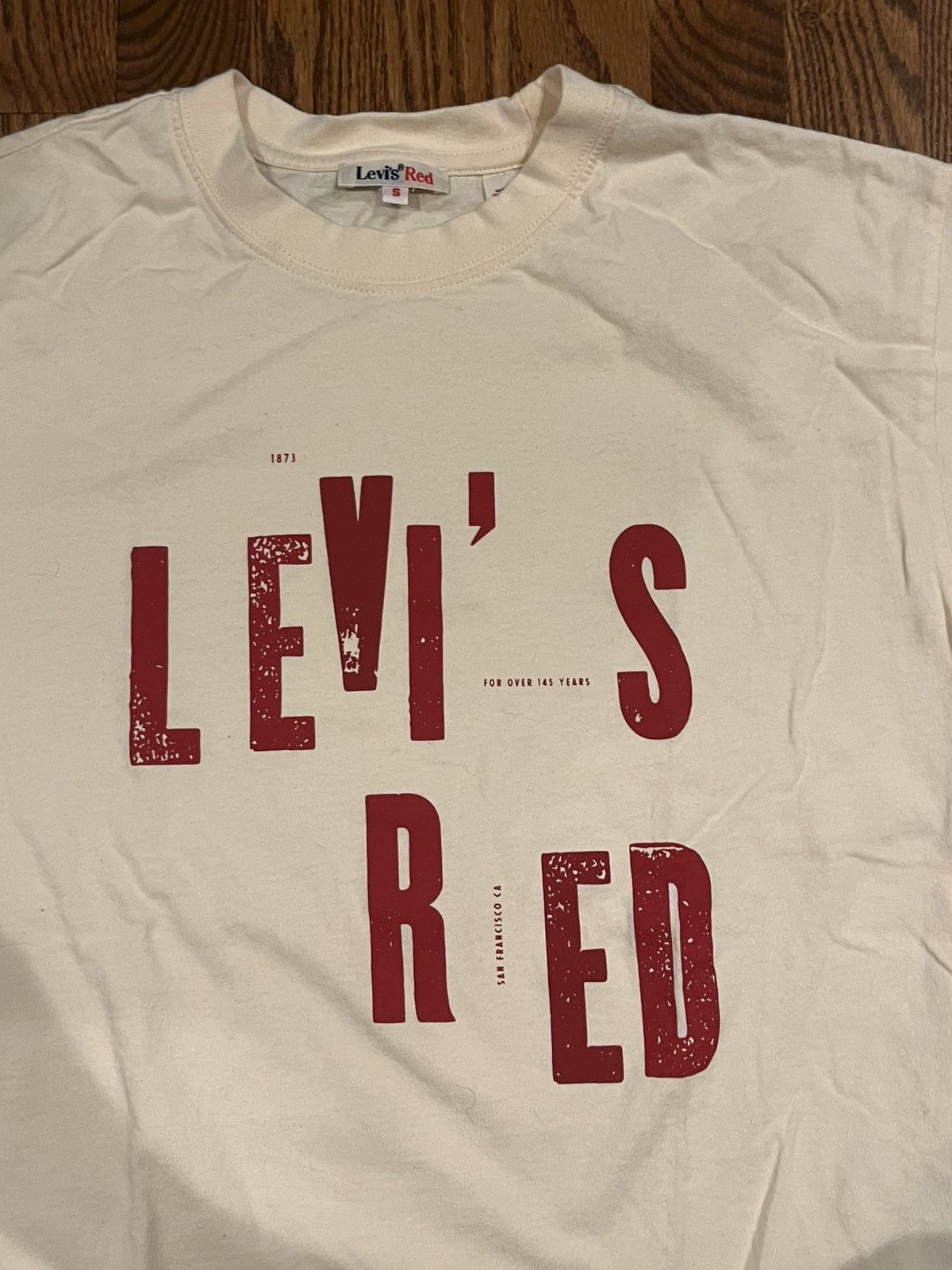 Levi's NWOT Cream Single Stitch Rare Levi’s Red Collection Graphic Size US S / EU 44-46 / 1 - 3 Thumbnail