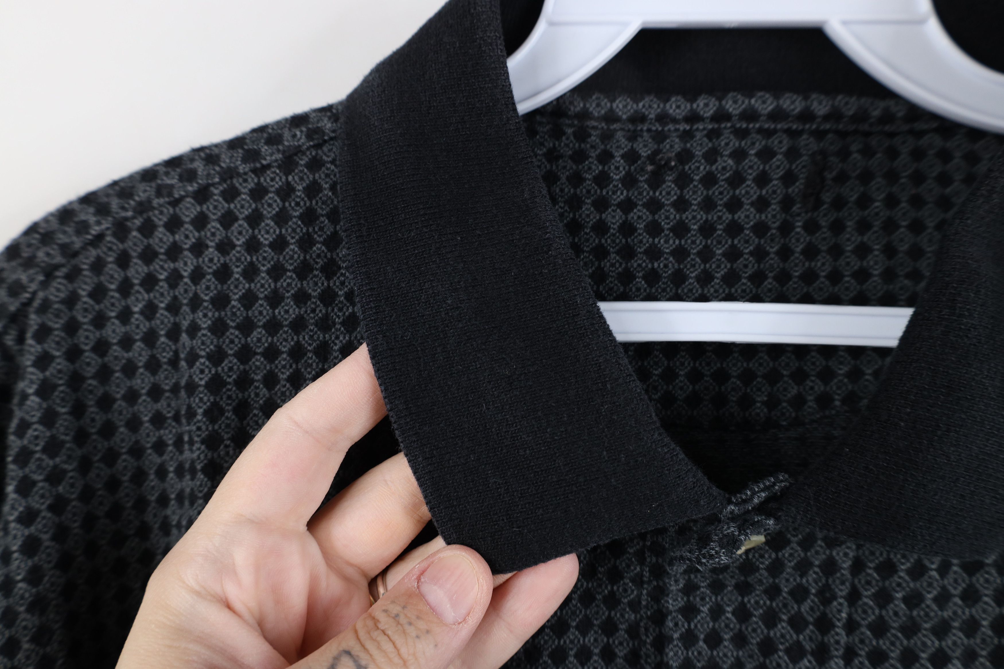 Vintage Vintage 90s Streetewar Diamond Knit Golf Polo Shirt Size US L / EU 52-54 / 3 - 5 Thumbnail