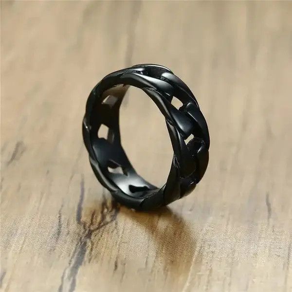Jewelry Cuban Link Chain Ring (size 7-12) Size ONE SIZE - 3 Thumbnail