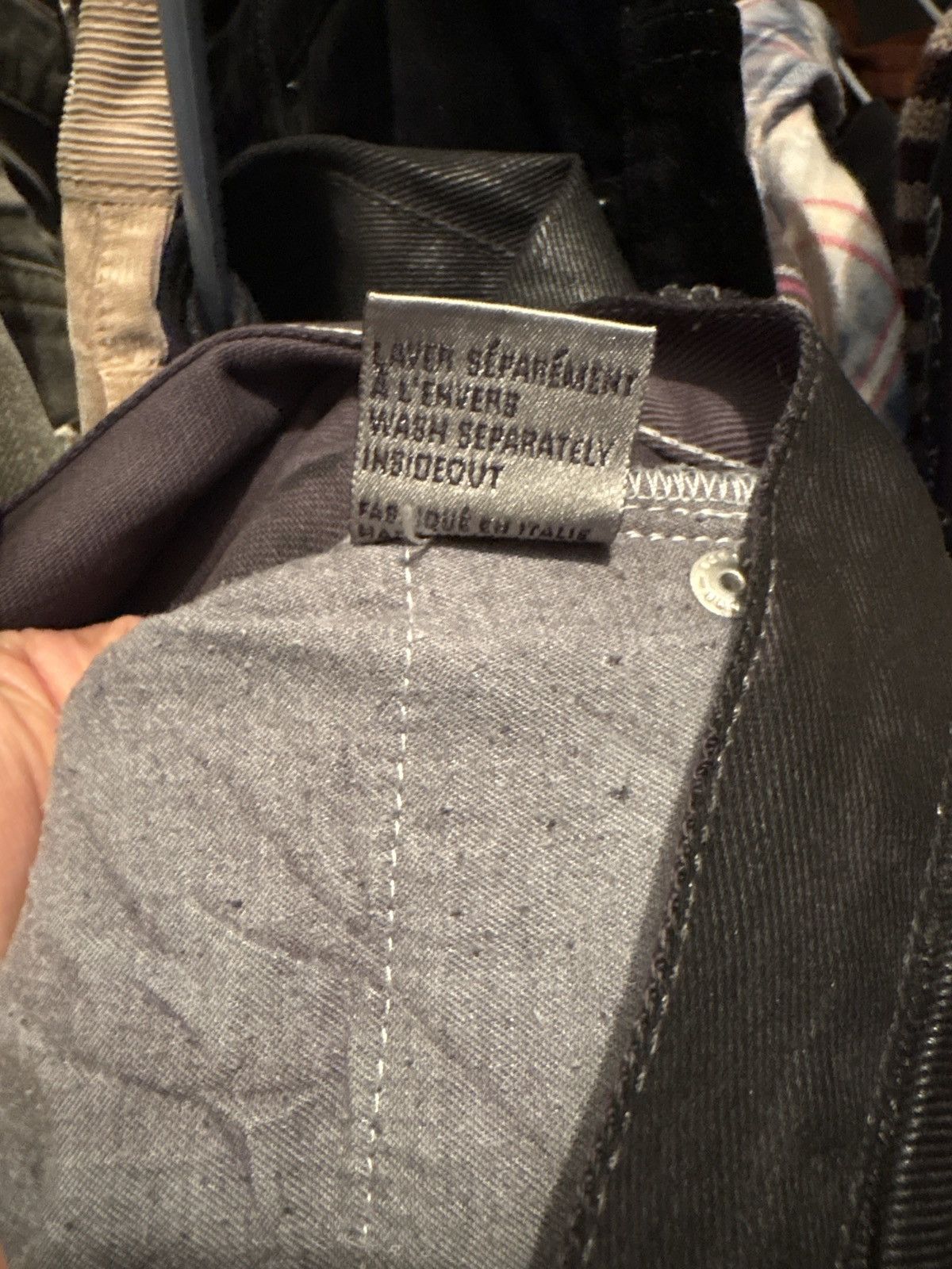 Dior 2005 Waxed Destroyed Denim Size US 29 - 9 Thumbnail