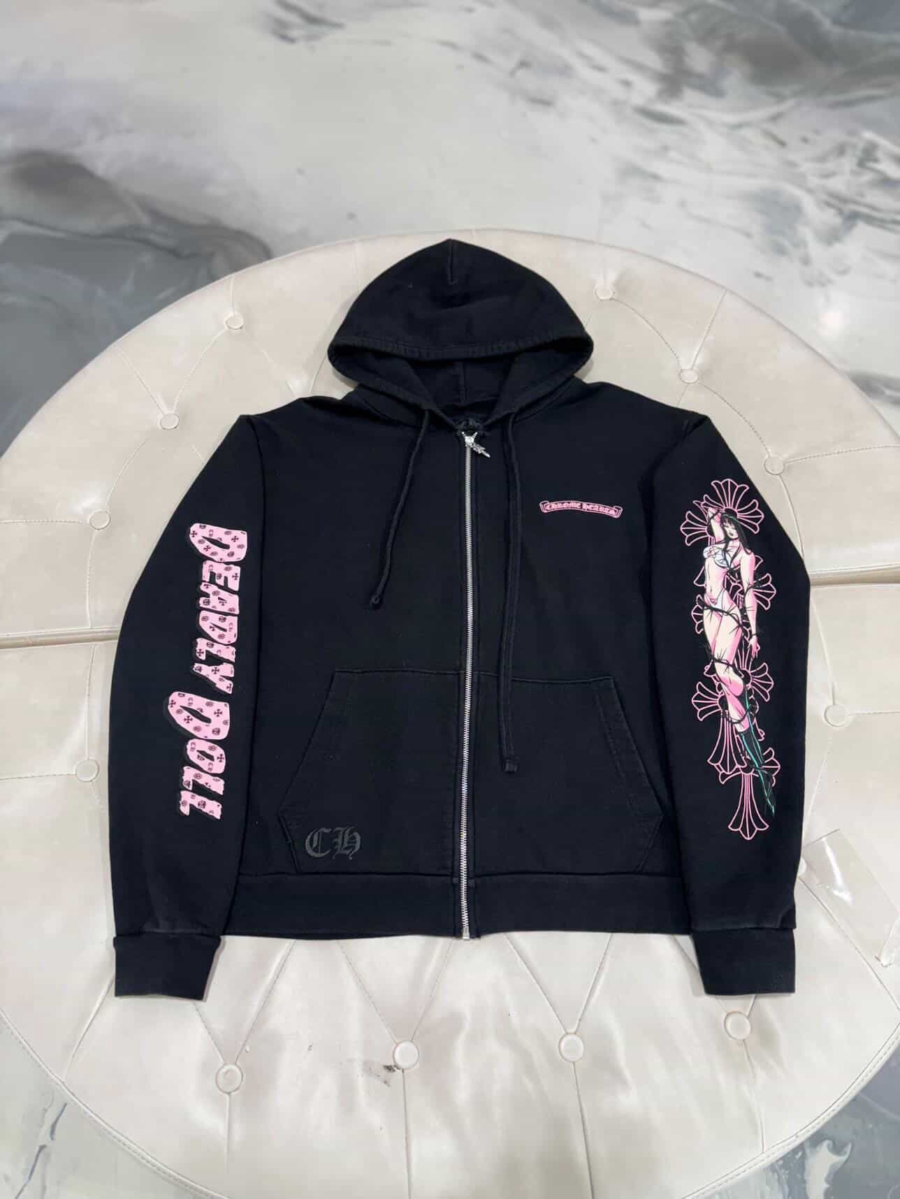 Chrome Hearts Chrome Hearts Deadly Doll Zip-up Hoodie | Grailed