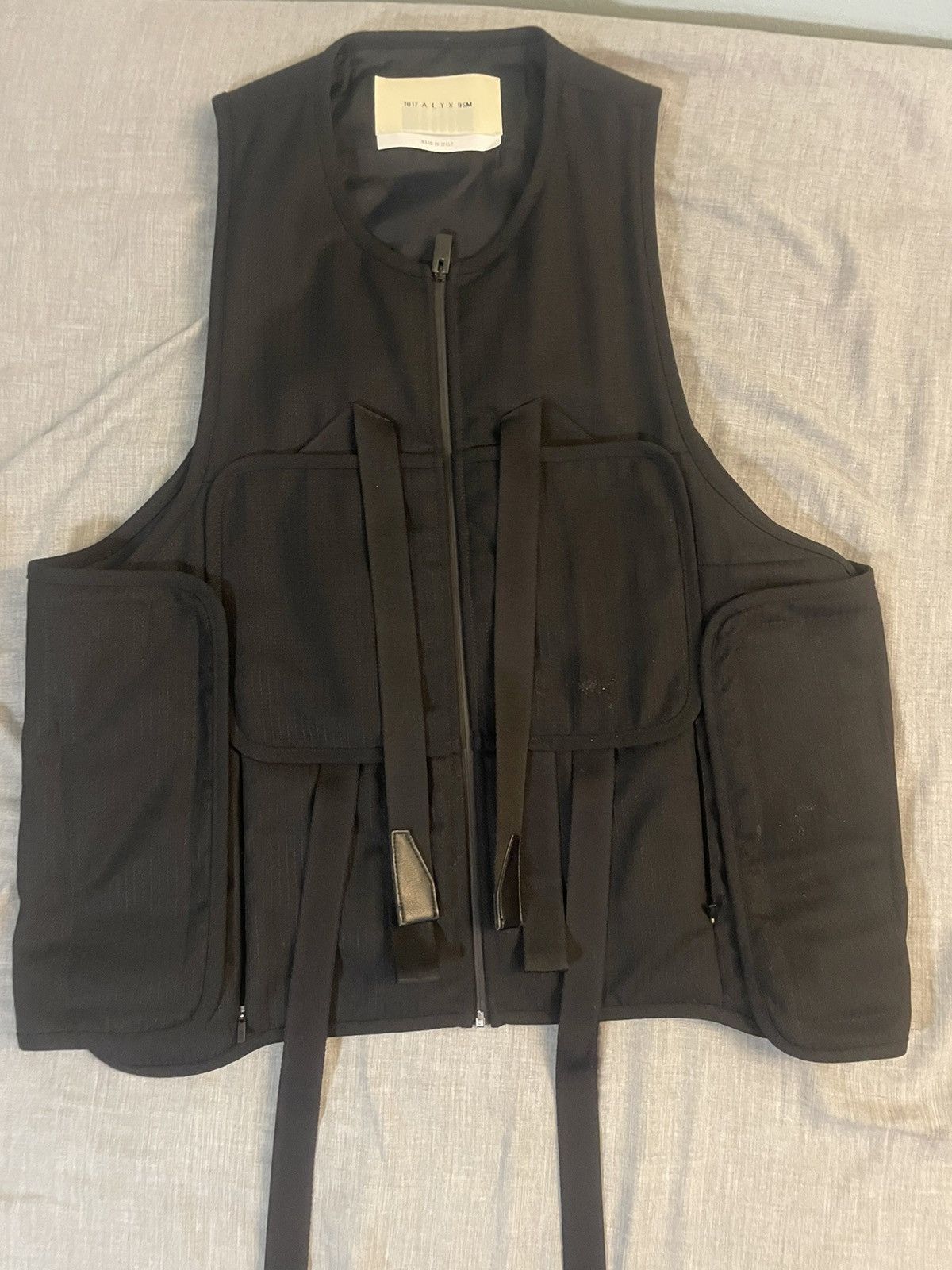 1017 ALYX 9SM × Alyx 1017 ALYX 9SM Black Wool Modern Tactical Vest 