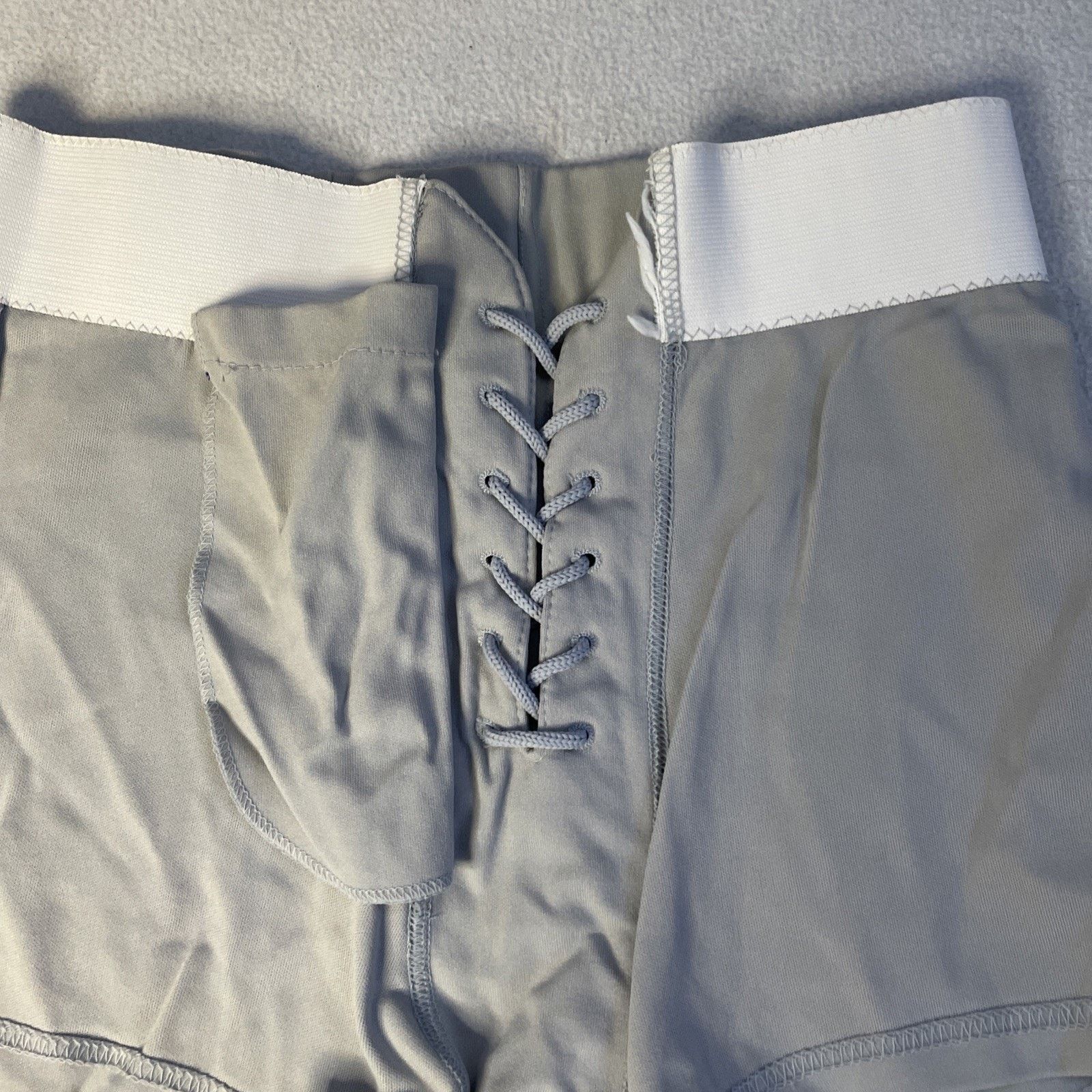 Other Vintage Lace Up Front Hot Pants Mens Large High Waisted Gray Size US 34 / EU 50 - 15 Thumbnail