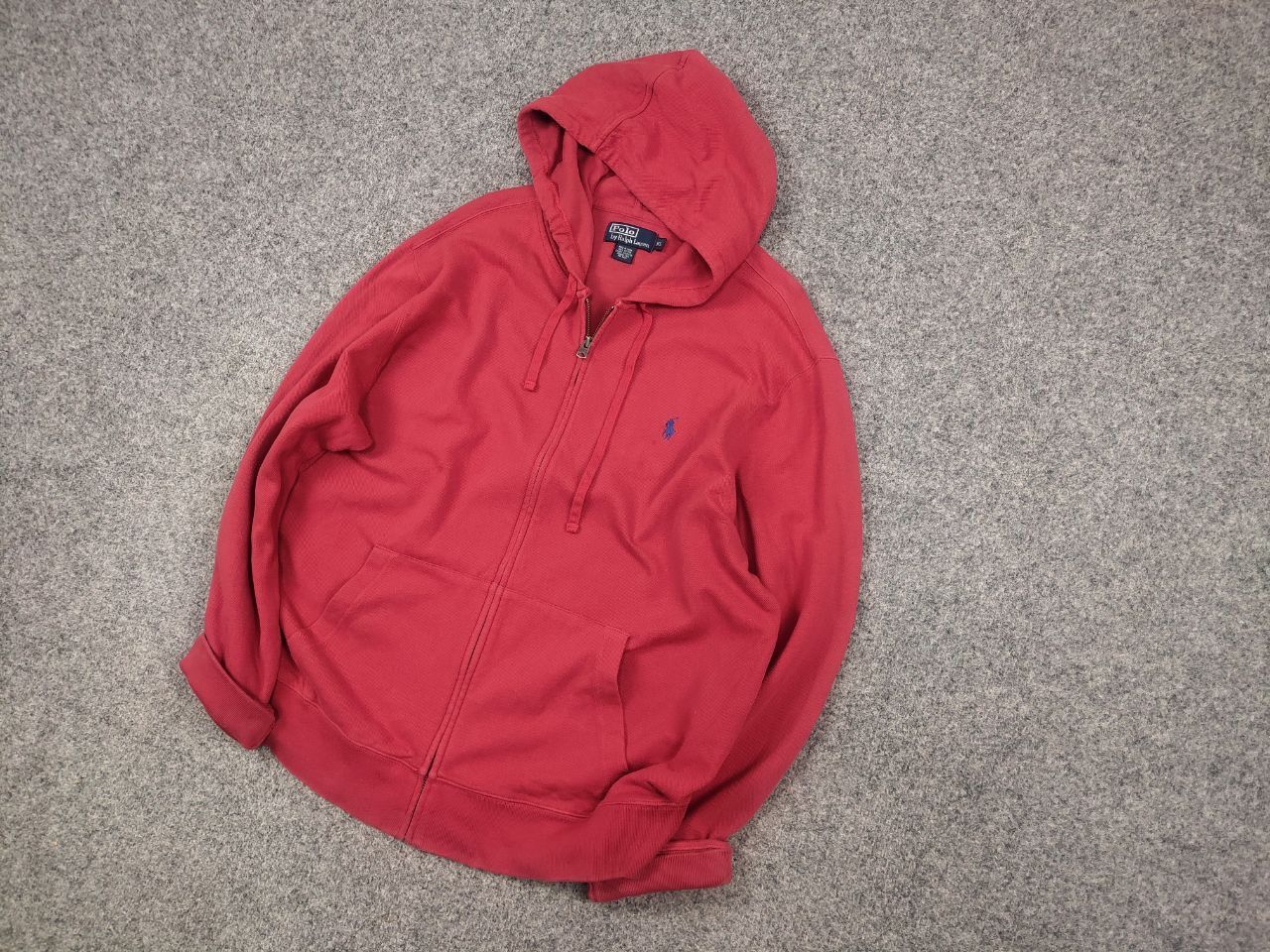 Polo Ralph Lauren Polo Ralph Lauren Vintage Light Red Zip Hoodie Y2k Style Size US XL / EU 56 / 4 - 3 Thumbnail