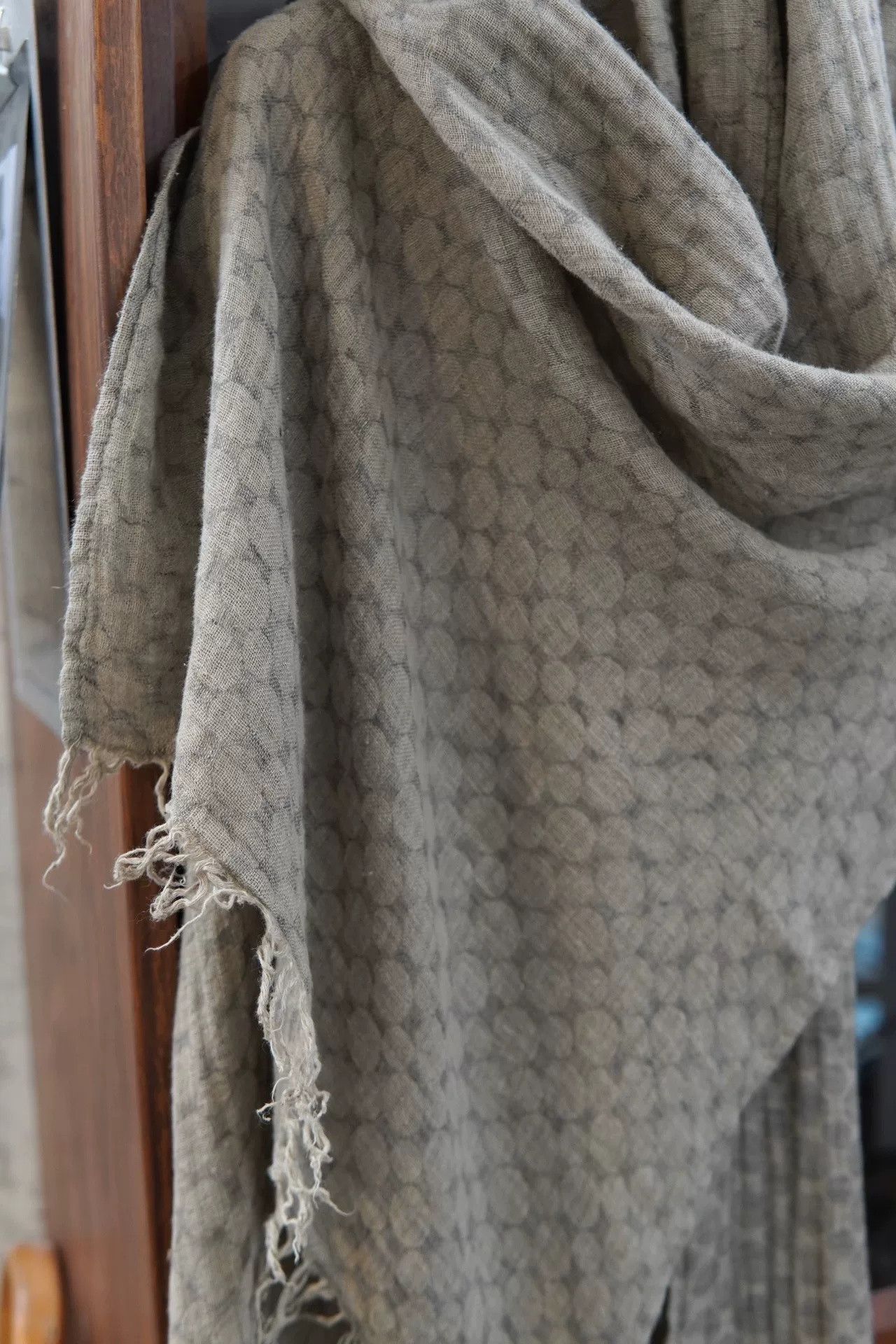 Bleu De Cocagne Linen Plant-Dyed Scarf in Brown, Men's — image 6 of 6