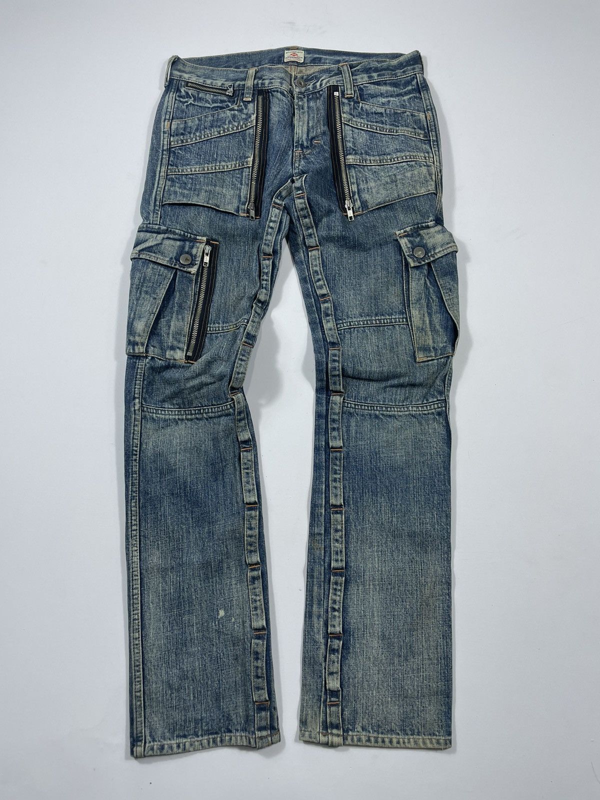 Beauty Beast × Japanese Brand Alternative Multi zipper cargo Pants punk style Size US 29 - 1 Thumbnail