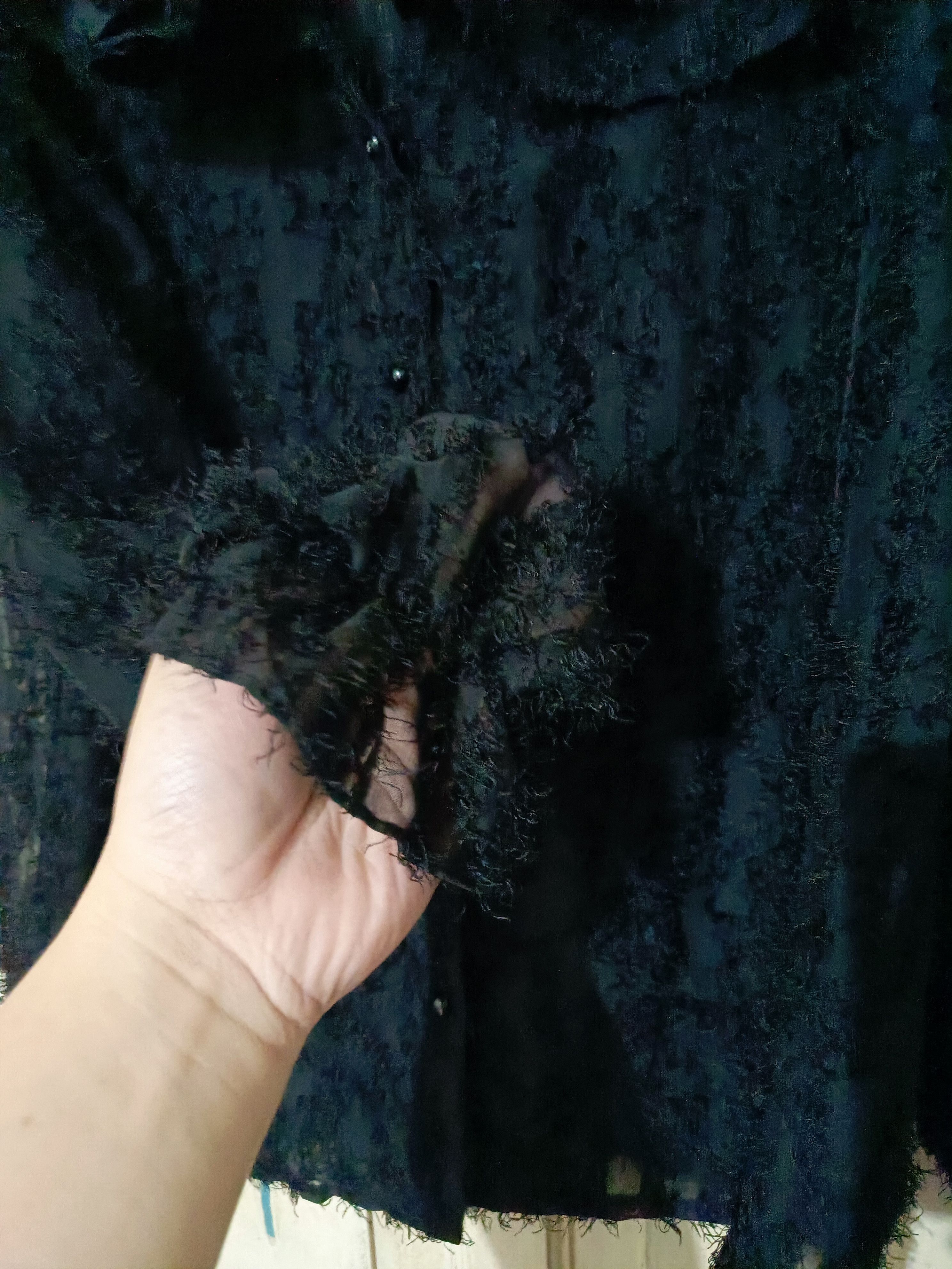 If Six Was Nine Vintage Japan Love Holic Grunge Fur Lace Button Up Shirt Size M / US 6-8 / IT 42-44 - 5 Thumbnail