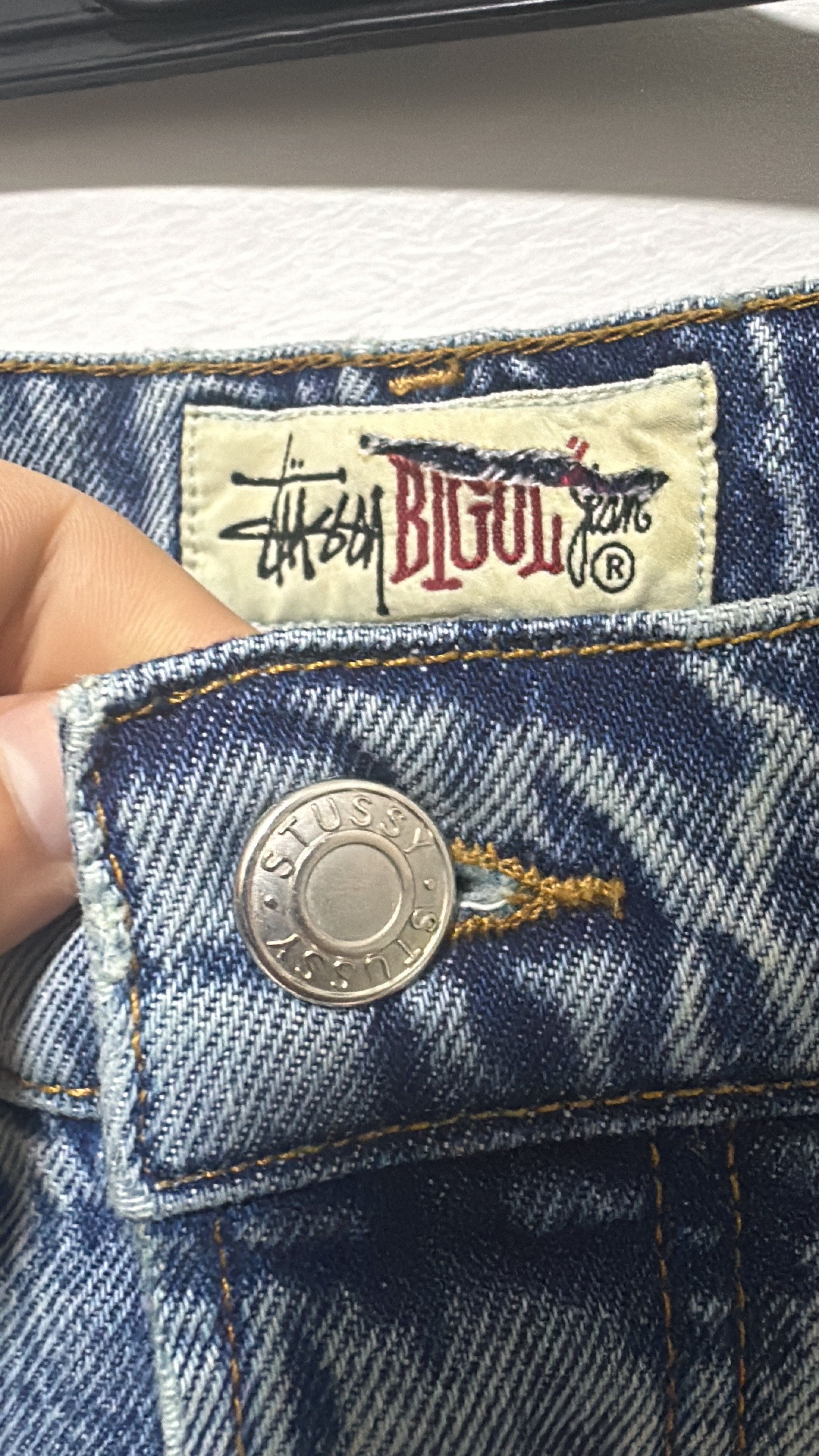 Stussy Stussy Big Ol Jean Denim Washed Blue Size 28 Size US 28 / EU 44 - 5 Thumbnail