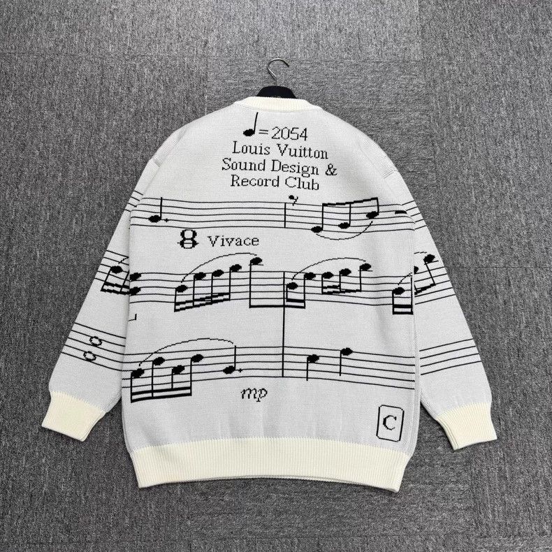 Louis Vuitton Louis Vuitton Music Sheet Wool Sweater Size US XS / EU 42 / 0 - 6 Thumbnail