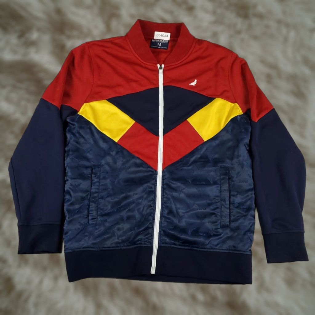 Vintage Staple Jacket Mens M Black Full Zip Track Jacket Poly Blend Breathable All Seasons Hooded Zip Up Sports Modern Outdoor Athletic Mens Clothing Size US M / EU 48-50 / 2 - 1 Thumbnail