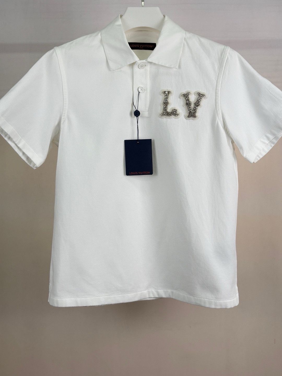 Louis Vuitton Louis Vuitton Crystal Appliqué Polo Size XL Size US XL / EU 56 / 4 - 1 Thumbnail