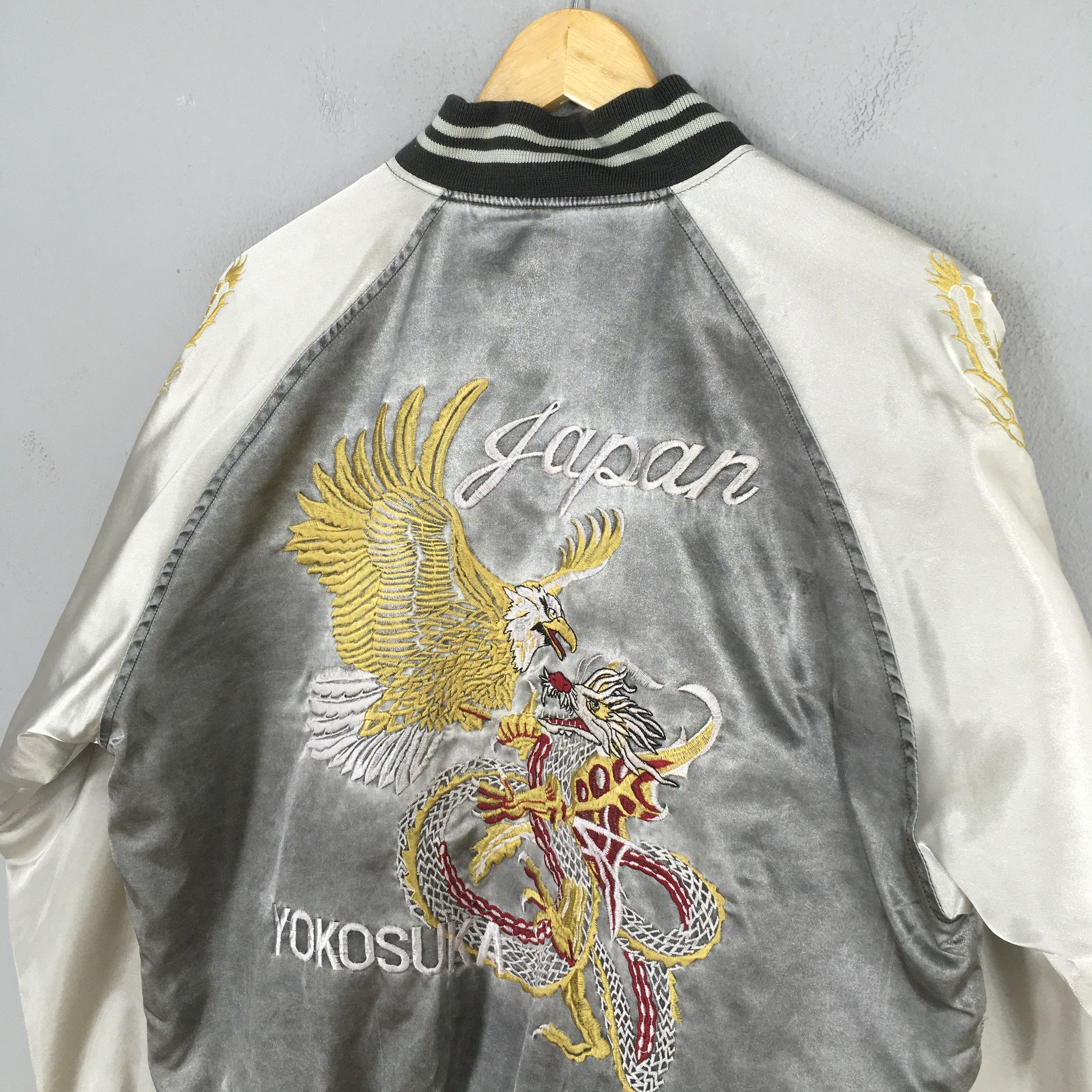 Japanese Brand Vintage 1990s Sukajan Japan Phoenix Eagle Jacket Large Size US L / EU 52-54 / 3 - 9 Thumbnail