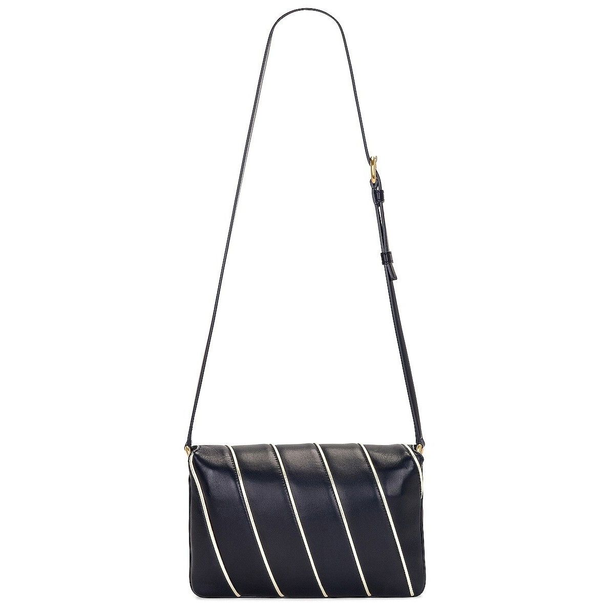 Saint Laurent Le Maillon $3200 Deep Marine Leather Shoulder
