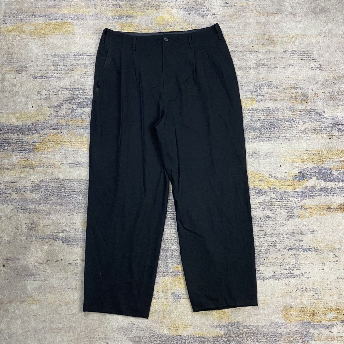 Yohji Yamamoto Yohji yamamoto pour homme pleated pants Size US 34 / EU 50 - 1 Thumbnail
