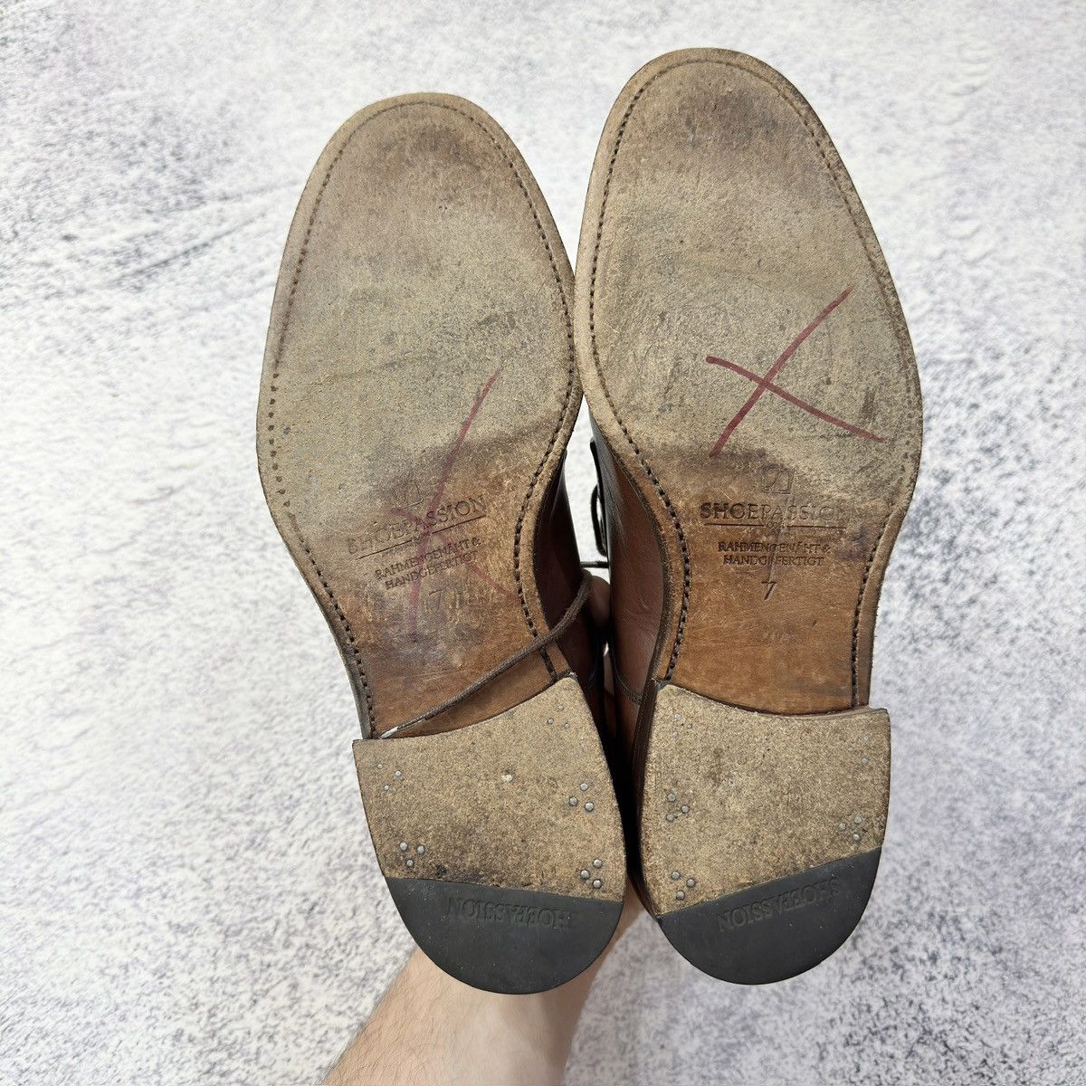 Designer Shoepassion Handmade Welted Brown Derbies US8.5 UK7.5 EU41 Size US 8.5 / EU 41-42 - 12 Thumbnail