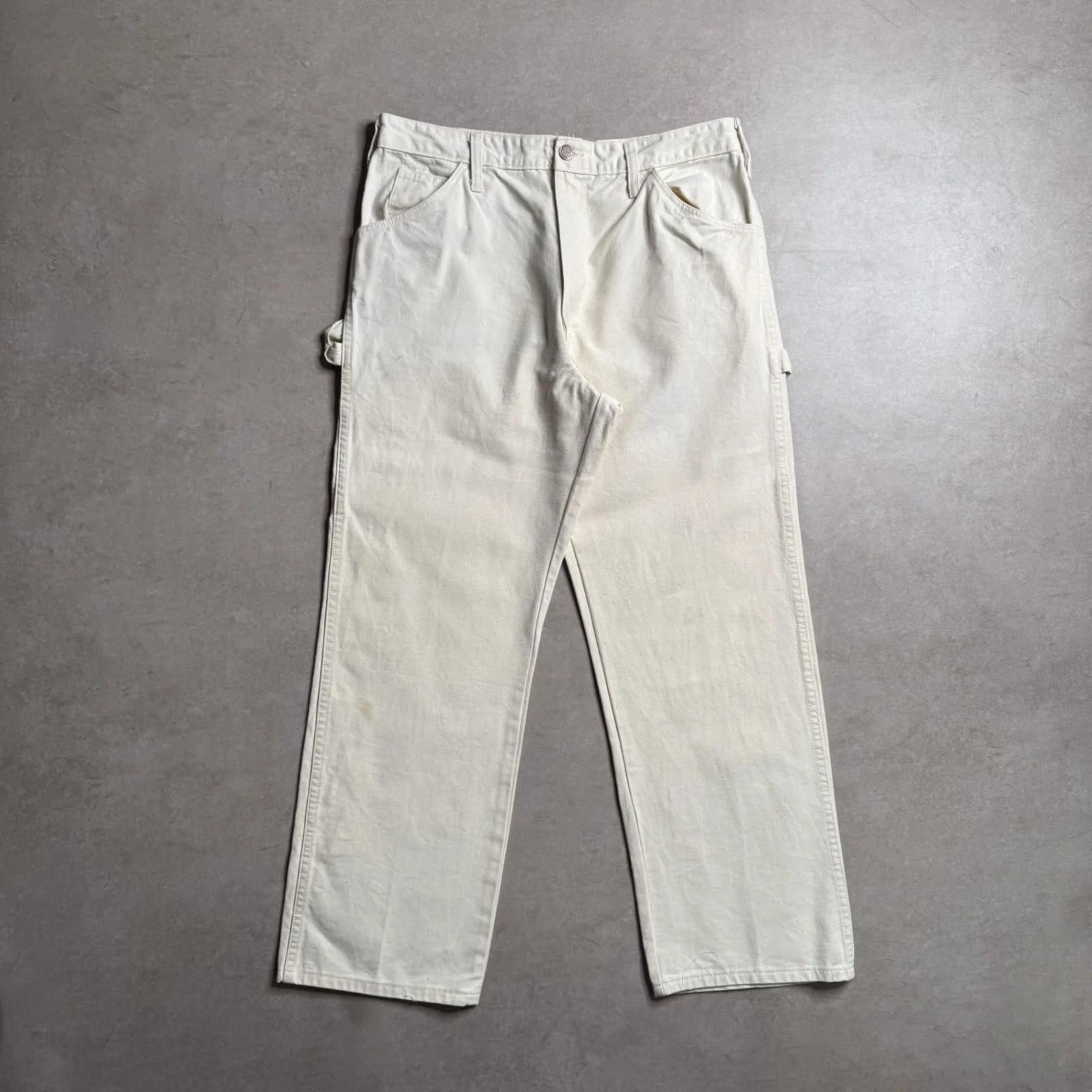 Dickies Vintage Dickies Beige Pants - 32x28 Size US 32 / EU 48 - 1 Thumbnail