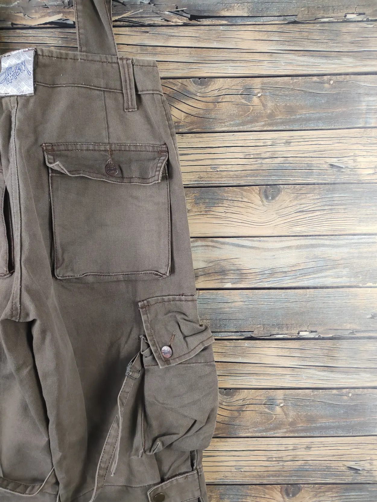 Stussy DL Stussy Olive Multipocket Tactical Jumpsuits cargo #2678 Size US 27 - 9 Thumbnail