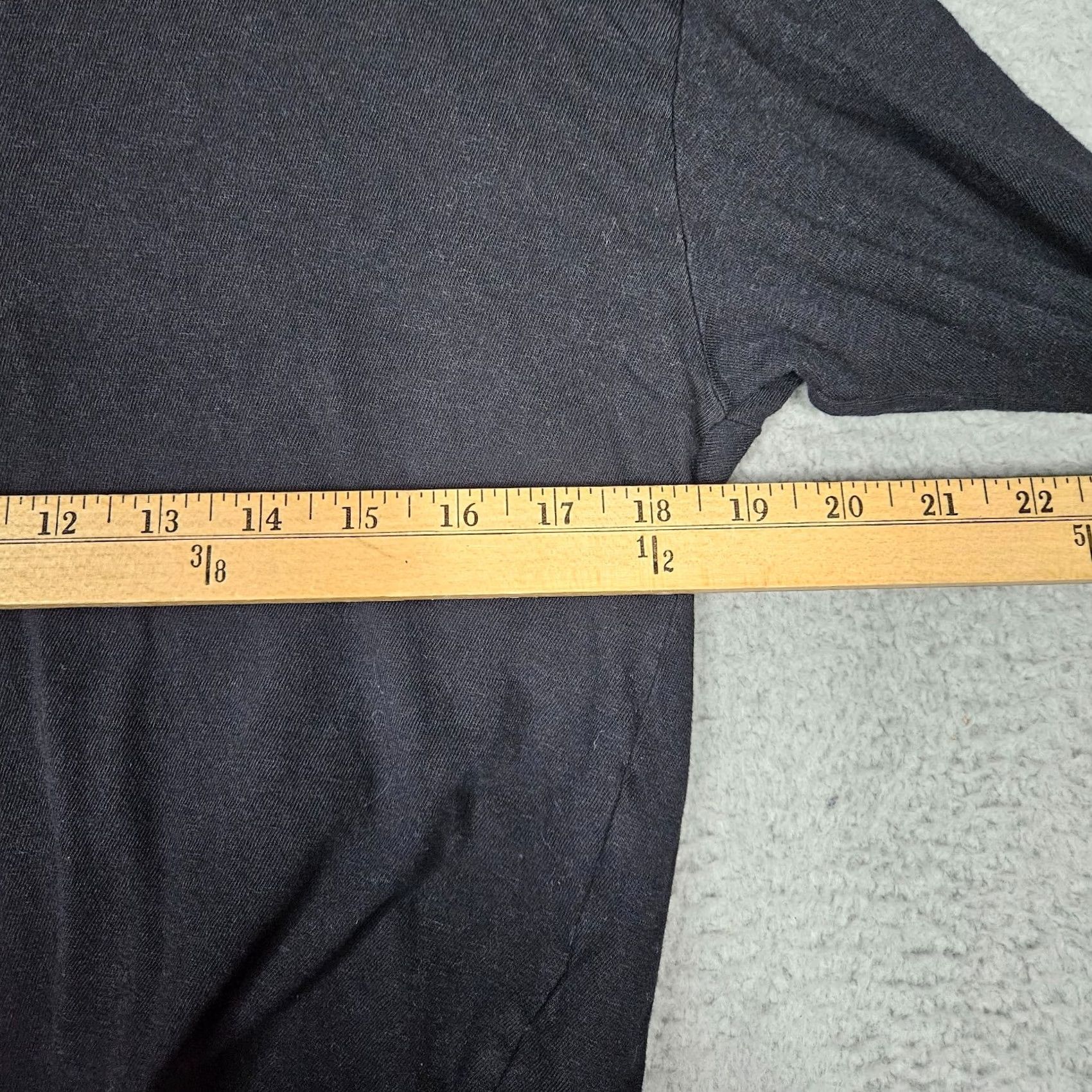 Denime DENIM FORUM Womens Black Cropped Long Sleeve Tee Size S Size S / US 4 / IT 40 - 3 Thumbnail