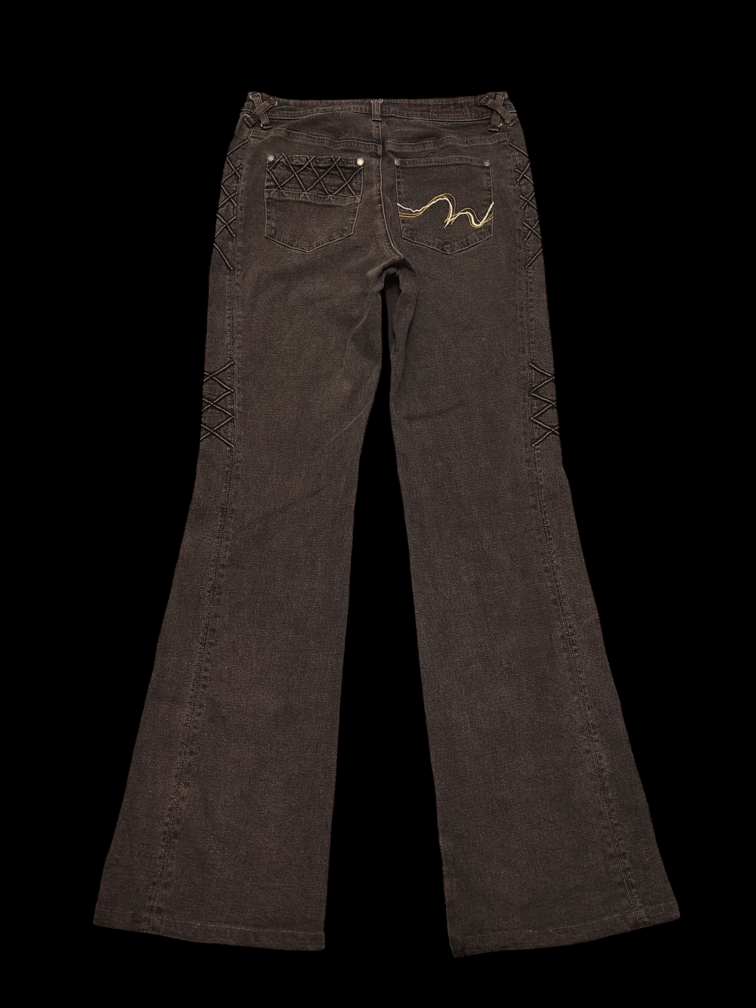 If Six Was Nine × Japanese Brand 💥Insane💥 comme ca comme ci stretch pants jeans bootcut Size US 29 - 1 Thumbnail