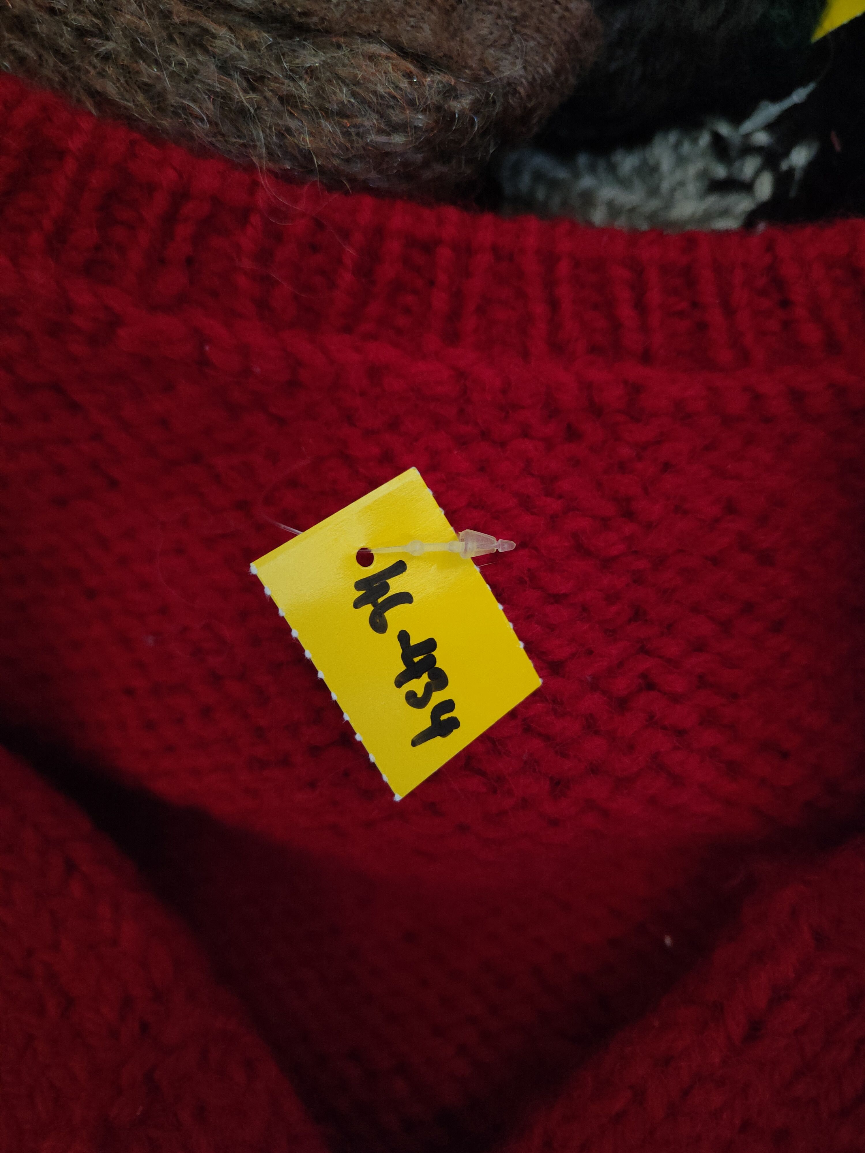 Japanese Brand DL Japan Red Knitwear Sweatshirts #46-434 Size L / US 10 / IT 46 - 10 Thumbnail