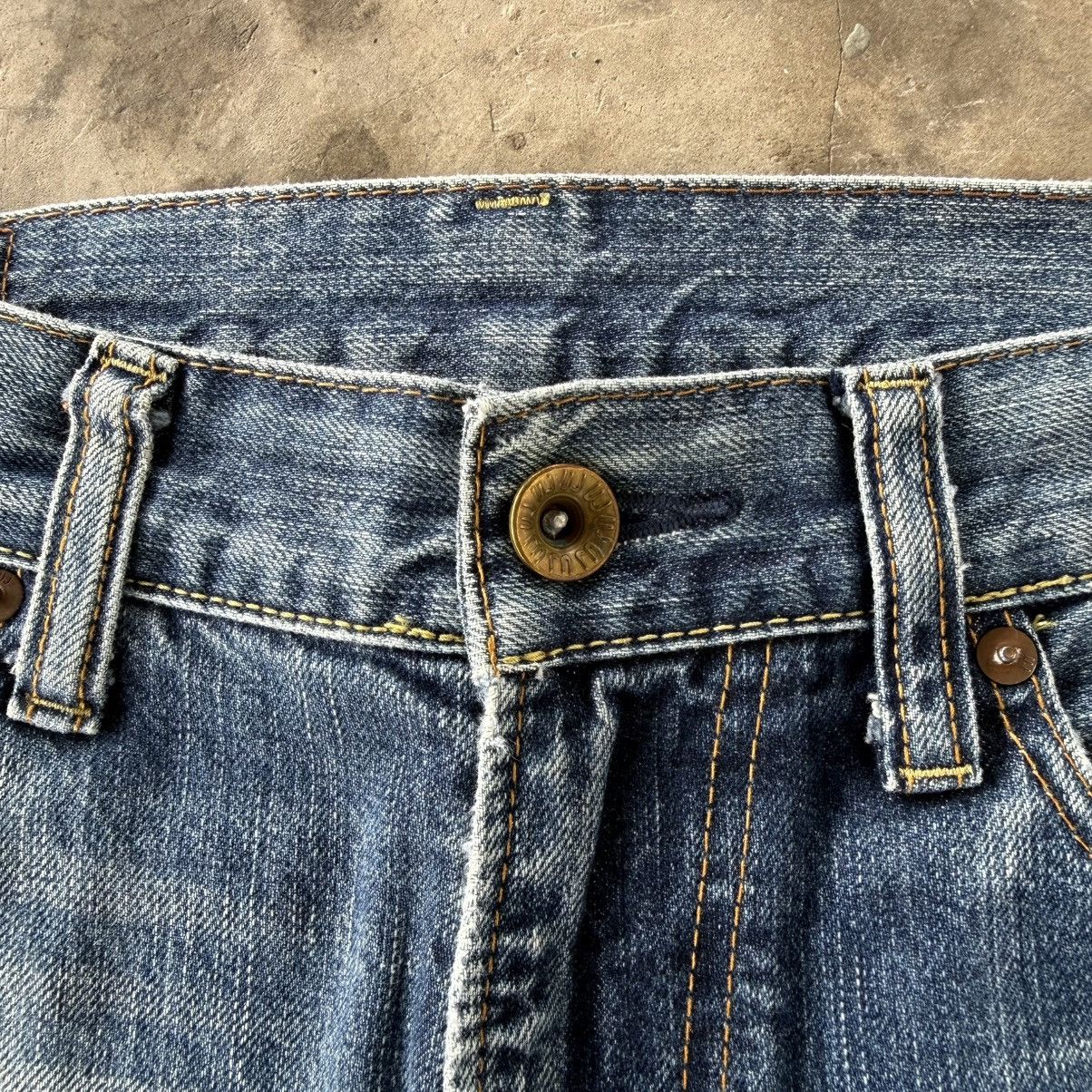 Japanese Brand Vintage Japanese S002 Faded Mud Washer Denim Jean Pants Size US 32 / EU 48 - 4 Thumbnail