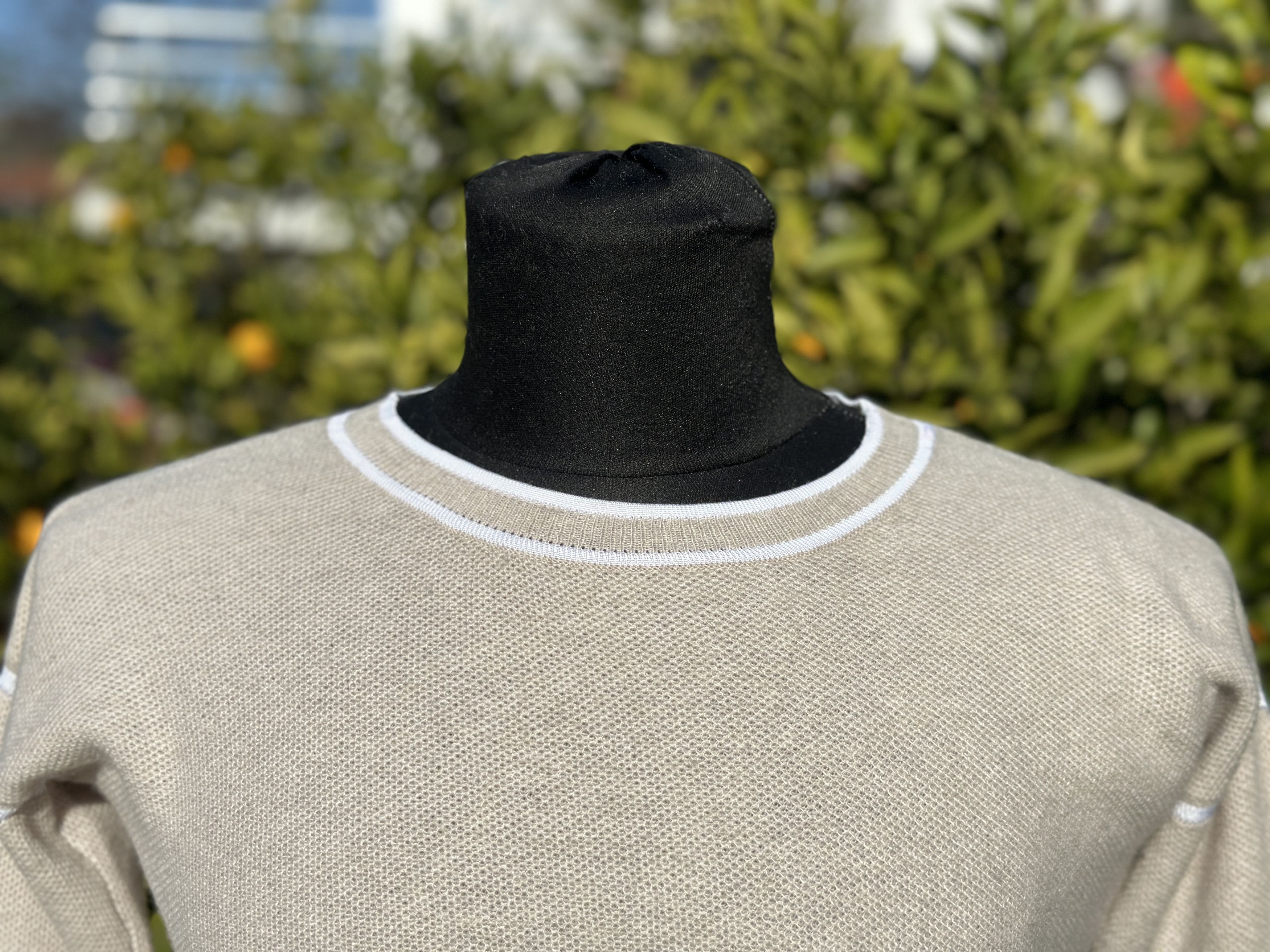 Brunello Cucinelli Brunello Cucinelli Beige Wool Cashmere Knit Sweater Size M Size M / US 6-8 / IT 42-44 - 7 Thumbnail