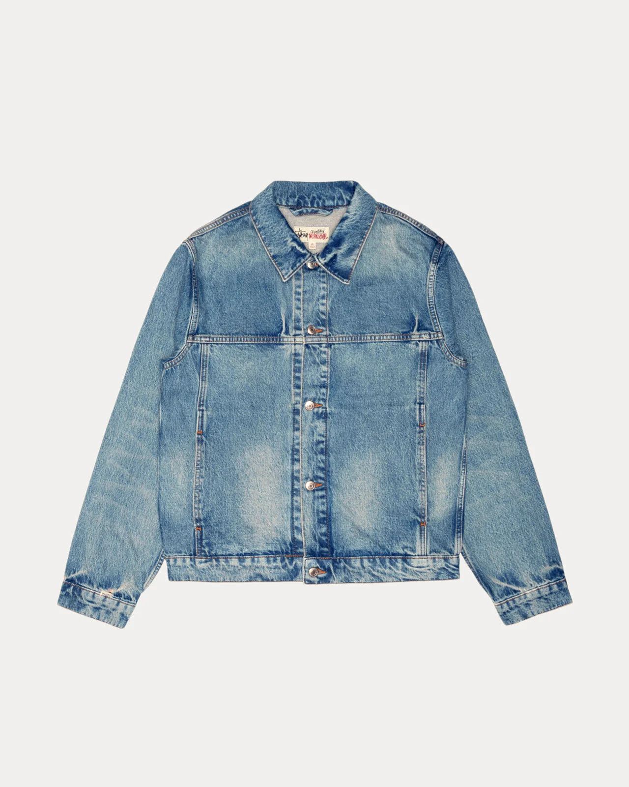 Stussy TRUCKER JACKET DENIM Size US L / EU 52-54 / 3 - 5 Thumbnail