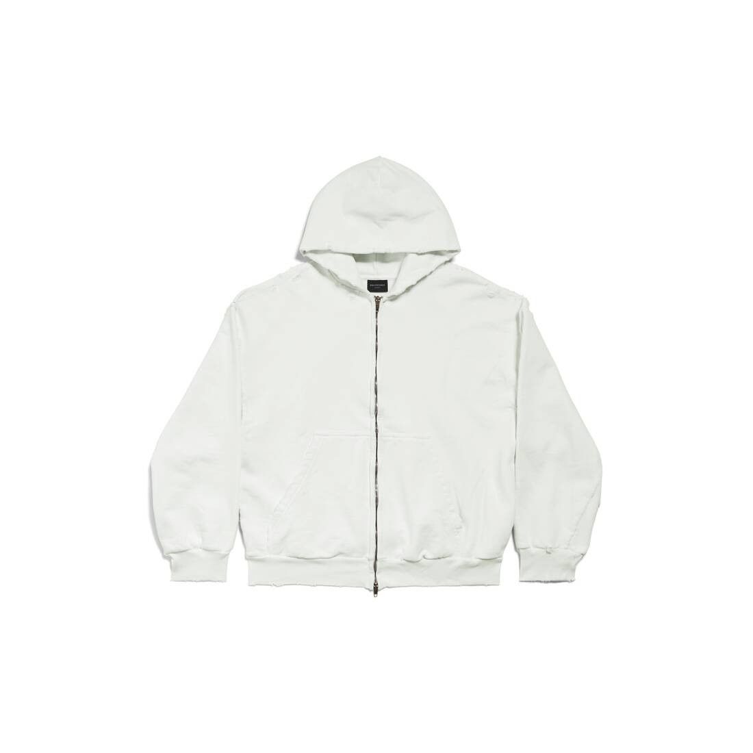 Balenciaga o1la1rc1a0925 Agaicnelab Zip-up Hoodie Regular Fit in White Size US M / EU 48-50 / 2 - 1 Thumbnail