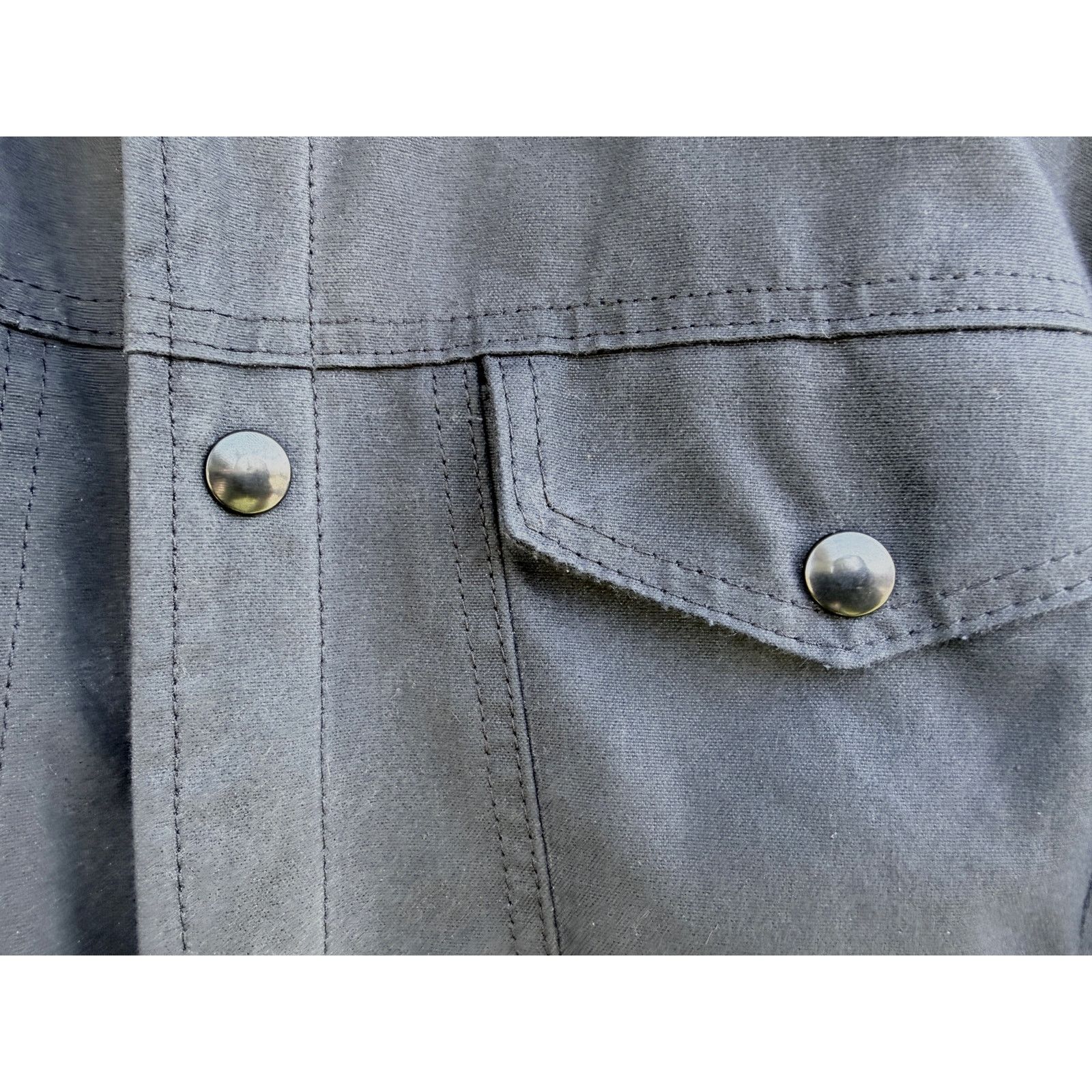 Vanson Leathers ButterScotch x Vanson Territory Jacket Black Waxed Canvas L Size US L / EU 52-54 / 3 - 5 Thumbnail