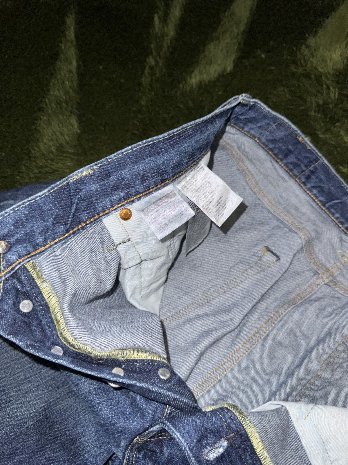 Levi's [W36/L34] Levis 501 Ct leather label washed denim pants Size US 36 / EU 52 - 4 Thumbnail