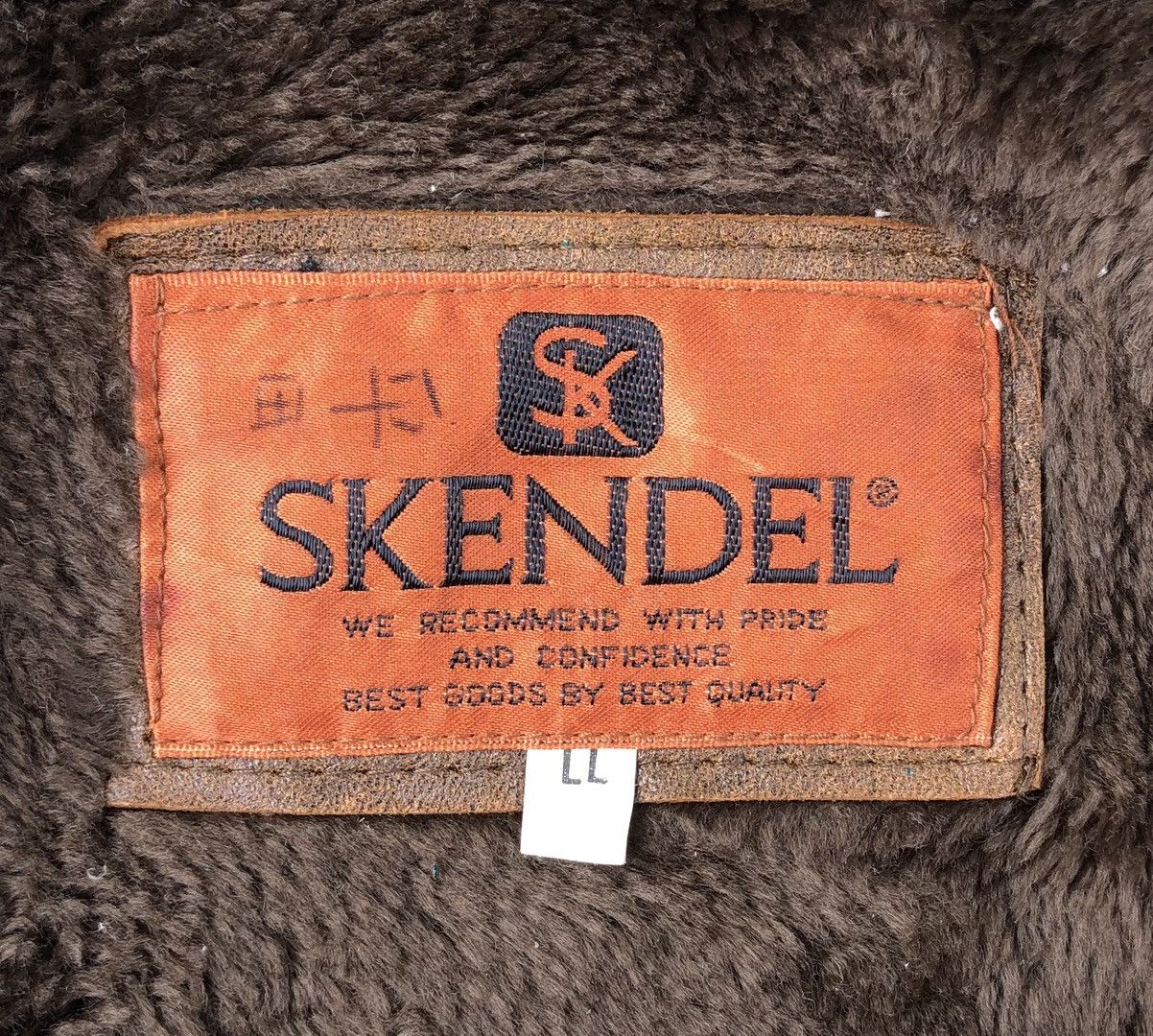 Vintage Vintage Skender Lined Fleece Leather Bomber Jacket Size US L / EU 52-54 / 3 - 17 Thumbnail