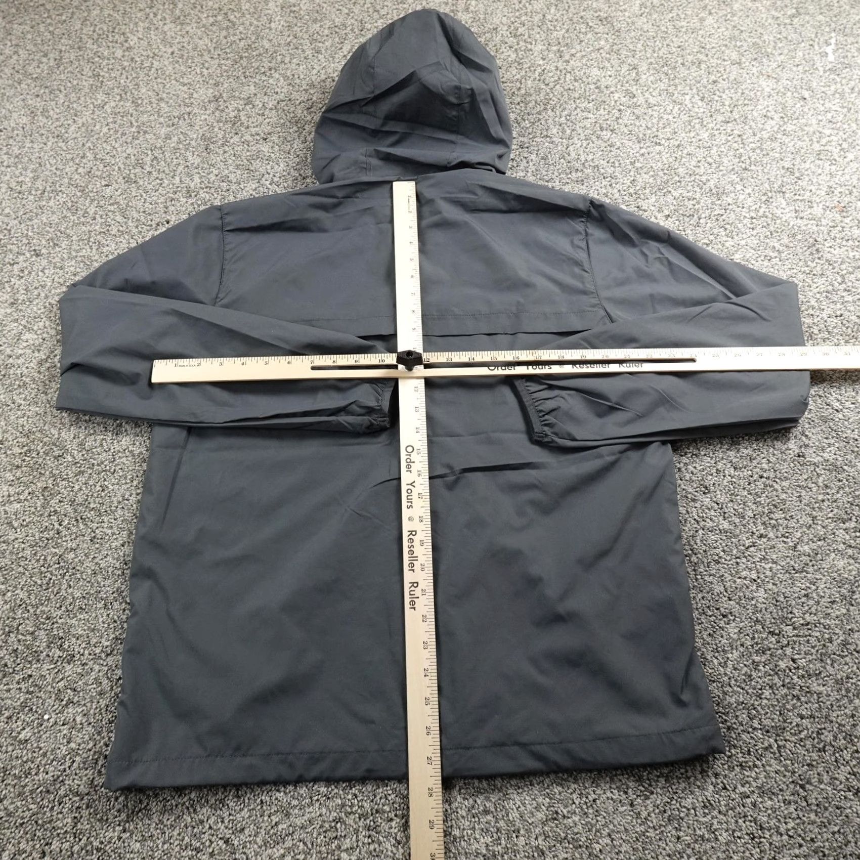Quiksilver Quiksilver Jacket Mens M Gray DryFlight Windbreaker Full Zip Hooded Pockets Water Resistant Lightweight Casual Activewear Size US M / EU 48-50 / 2 - 7 Thumbnail