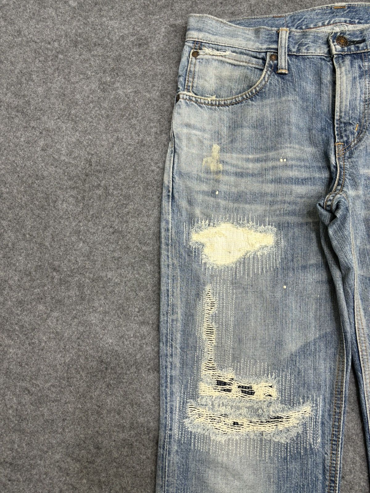 BORO Denim 💥Boro Style💥Flare Edwin Archival Boro Patchwork Denim F481 Size US 32 / EU 48 - 4 Thumbnail