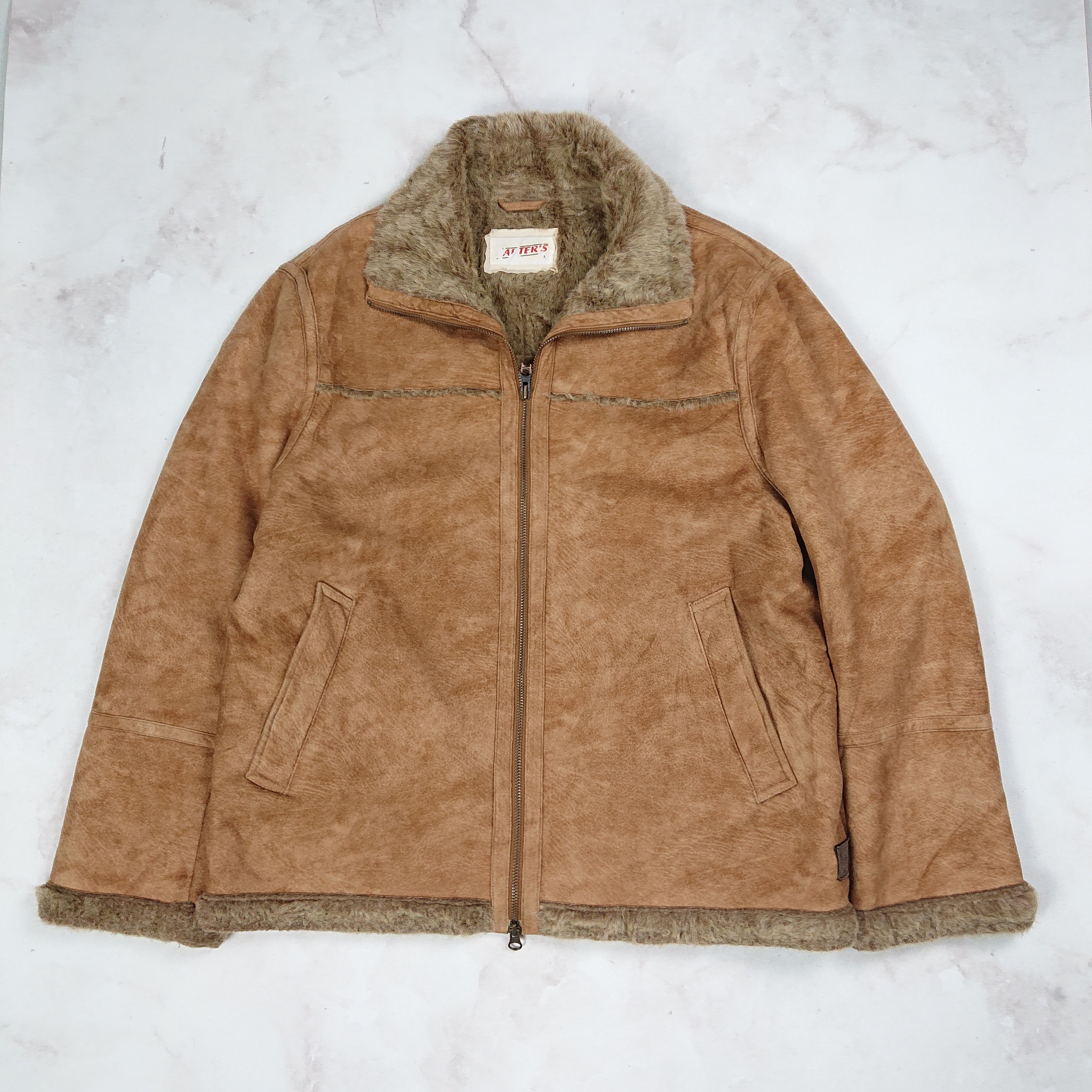 Vintage Vintage Carters Brown Fur Jacket Size US L / EU 52-54 / 3 - 1 Thumbnail