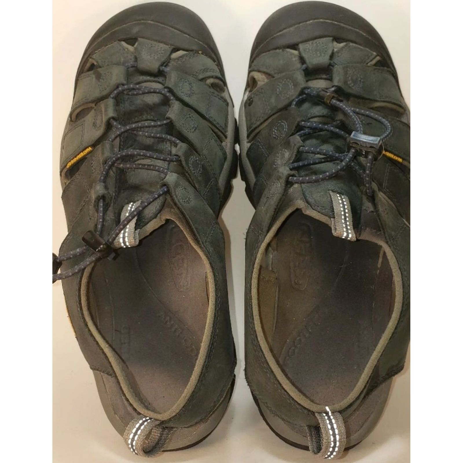 KEEN KEEN Newport Leather Sandal Mens 11.5M 45EU Dark Gray/Blue Waterproof Sport Sandals Size ONE SIZE - 7 Thumbnail