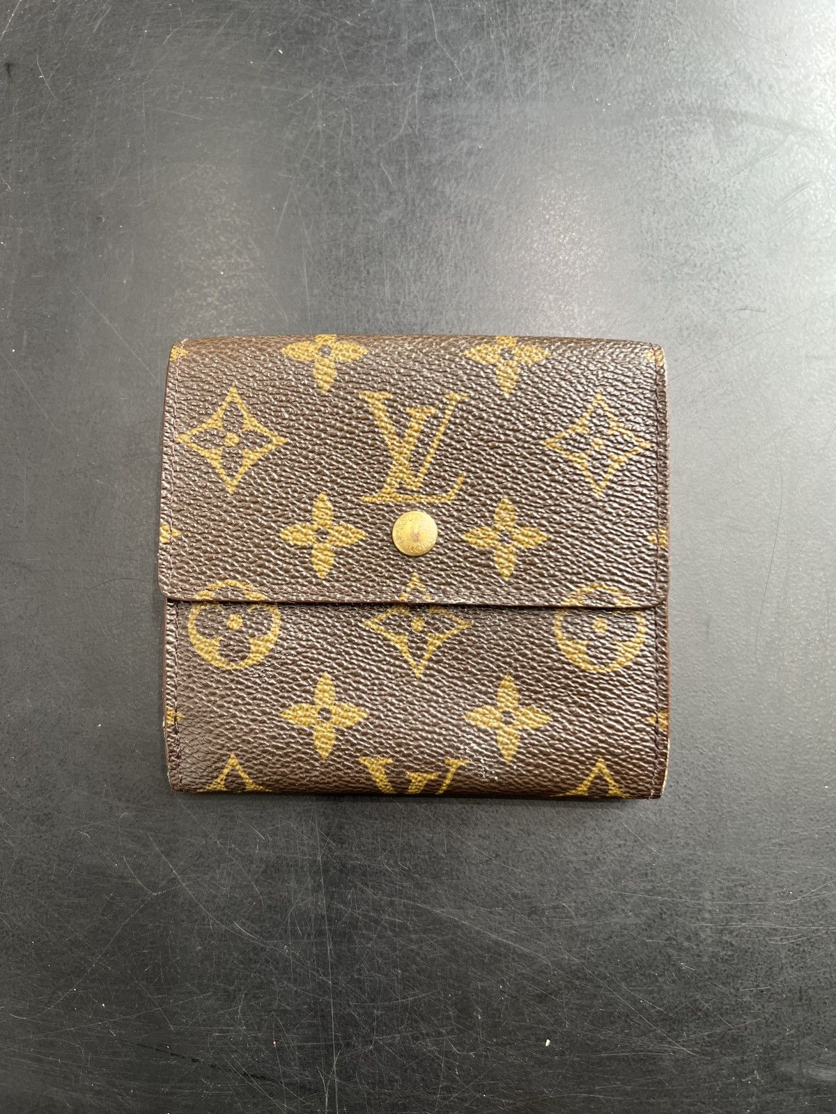 Louis Vuitton × Vintage Louis Vuitton Leather Monogram Button Wallet Size ONE SIZE - 1 Thumbnail