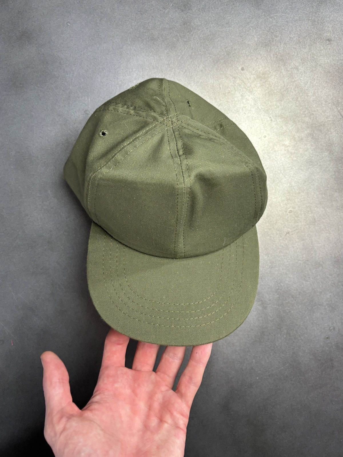 Vintage 1970s Vintage Army Hat Hot Weather Field Cap OG-107 Vietnam Size ONE SIZE - 10 Thumbnail
