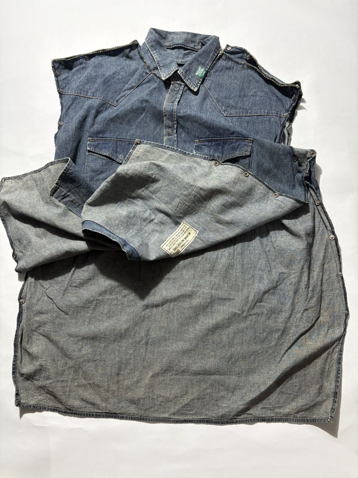 Maison MIHARA YASUHIRO RUNWAY MAISON MIHARA YASUHIRO 19AW REMOVABLE DENIM SHIRT Size US M / EU 48-50 / 2 - 6 Thumbnail