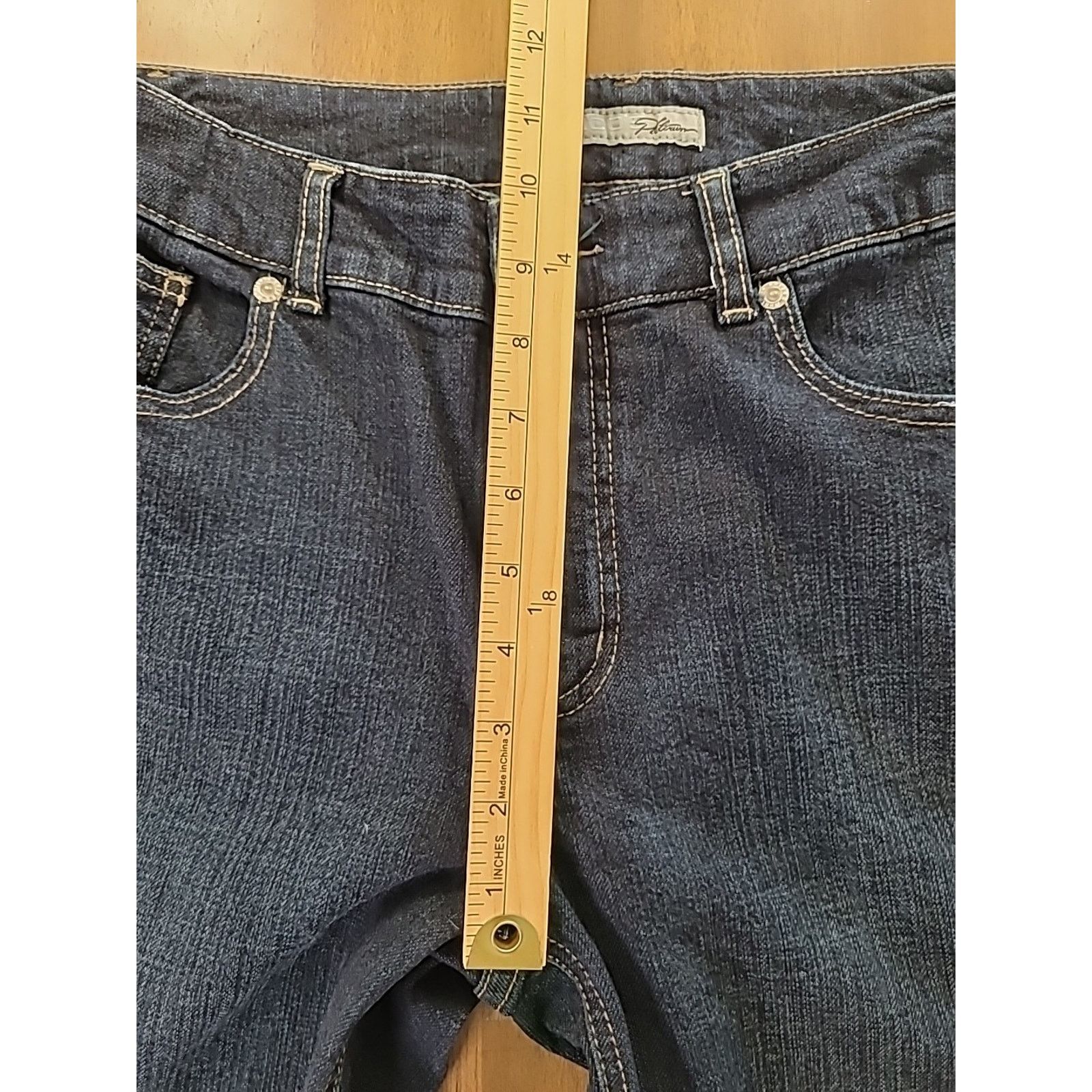 Chicos Chico’s Platinum Jeans Sz 1S Short Dark Wash Bootcut Size 30" / US 8 / IT 44 - 5 Thumbnail