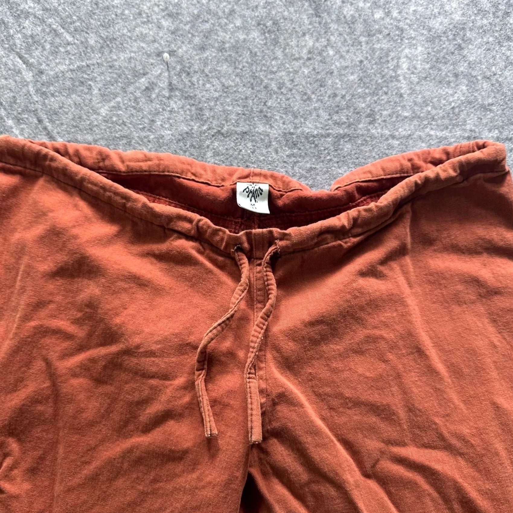 Prana prAna Pants Womens M Orange Cargo Twill Drawstring Relaxed Travel Made USA Size 32" / US 10 / IT 46 - 4 Thumbnail