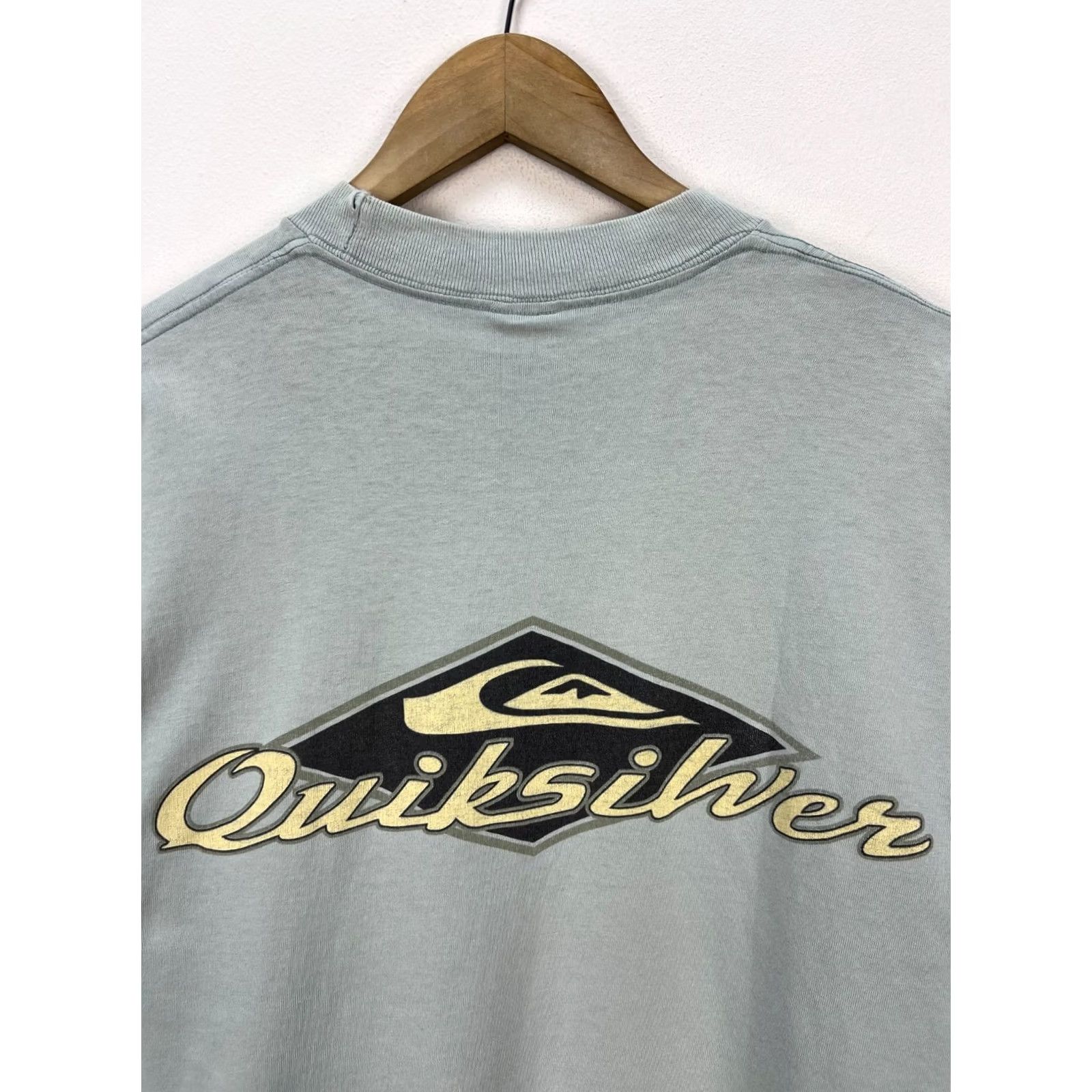 Quiksilver Vtg 90s QUIKSILVER T-Shirt Big Logo Single Stitch Made in USA Surf Skate L Shirt Mens XS? Size US L / EU 52-54 / 3 - 3 Thumbnail