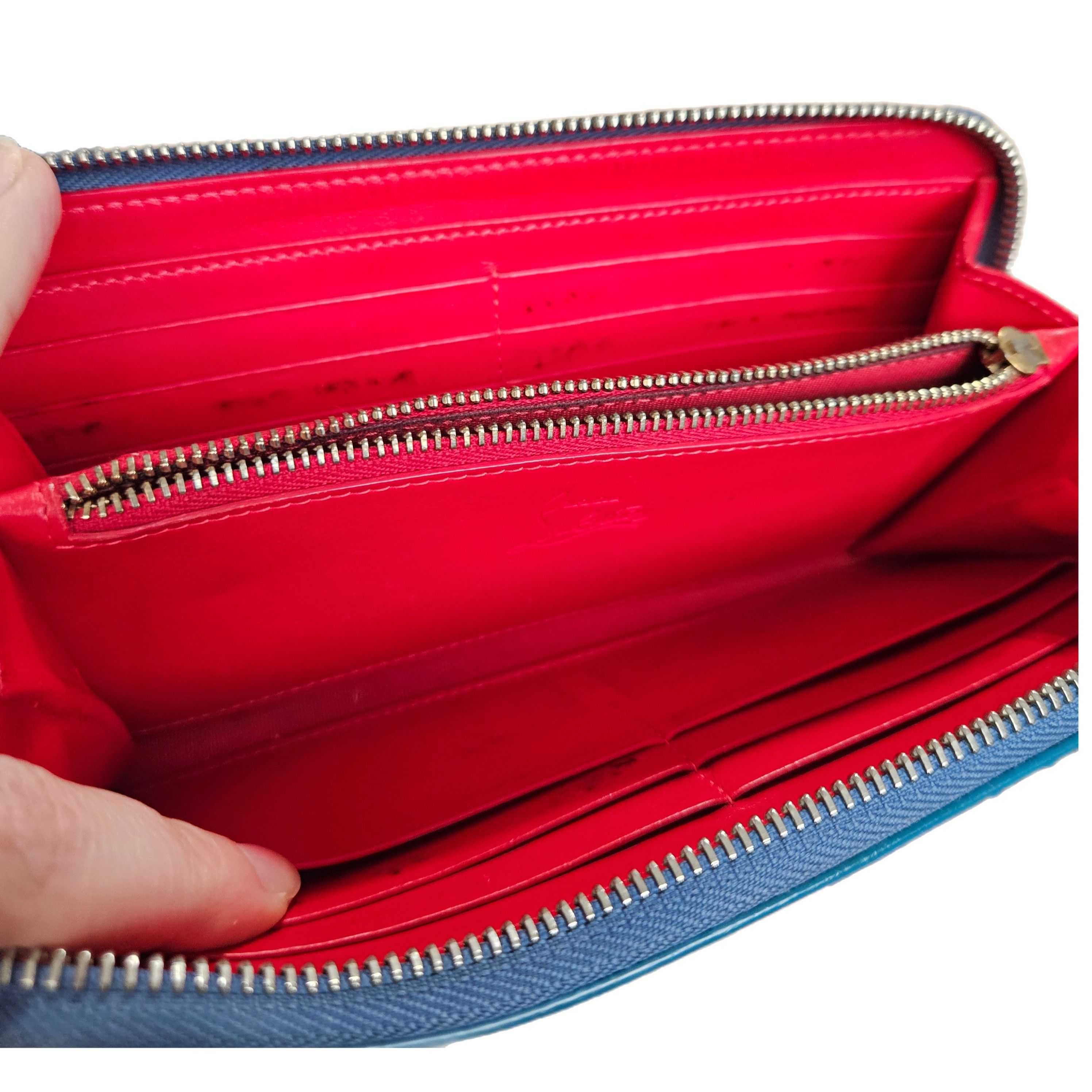 Christian Louboutin Christian Louboutin Ocean Blue Panettone Long Wallet w/ Box Size ONE SIZE - 7 Thumbnail