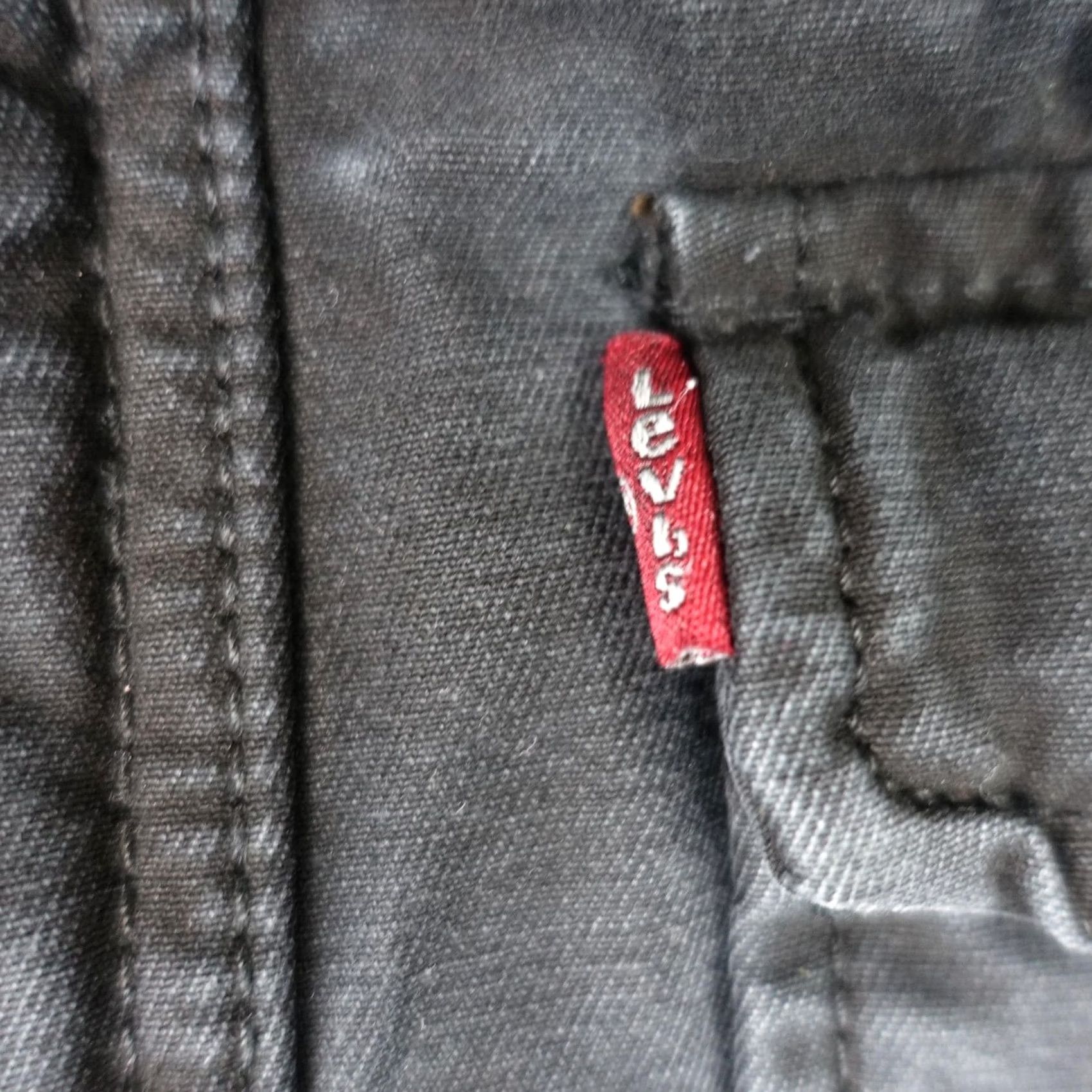 Levi's Levi's Jacket Mens XL Gray Cotton Denim Military Insulated Lined Zip Front Regular Pockets VTG Size US XL / EU 56 / 4 - 3 Thumbnail